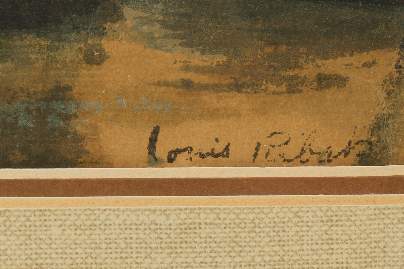 Signed Louis Riban Lithograph