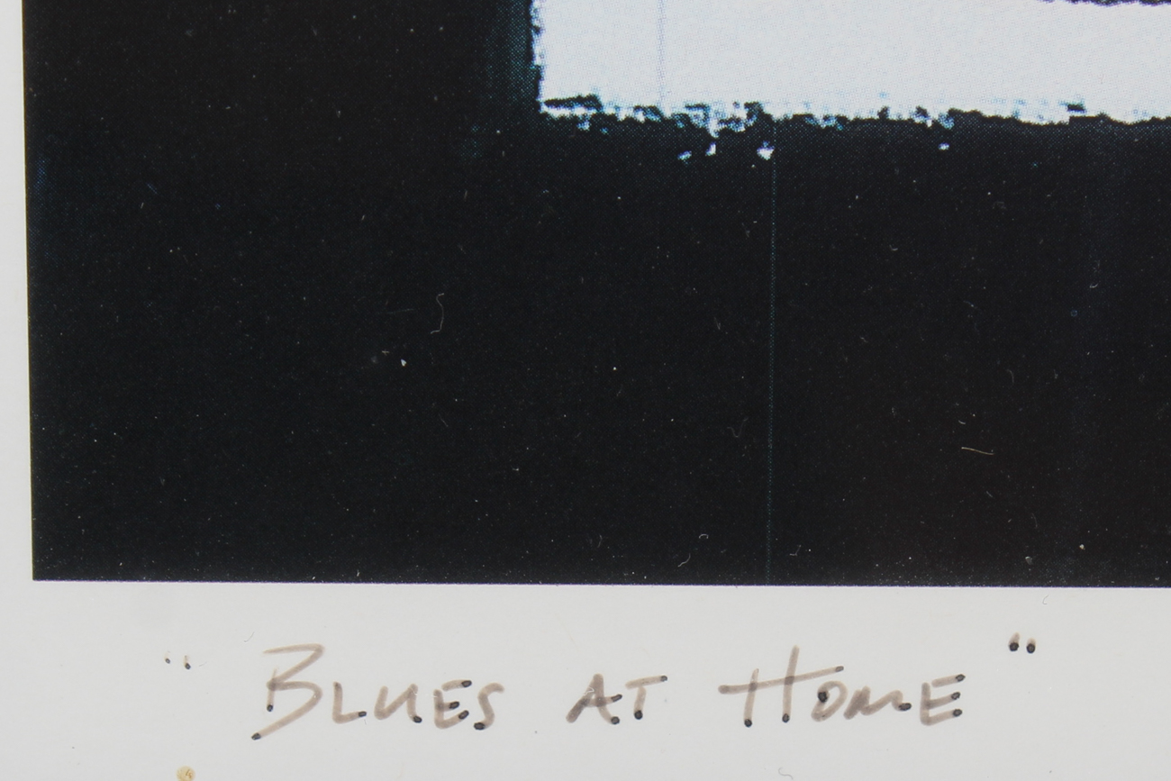 Signed H.C. Porter Silk Screen "Blues at Home"