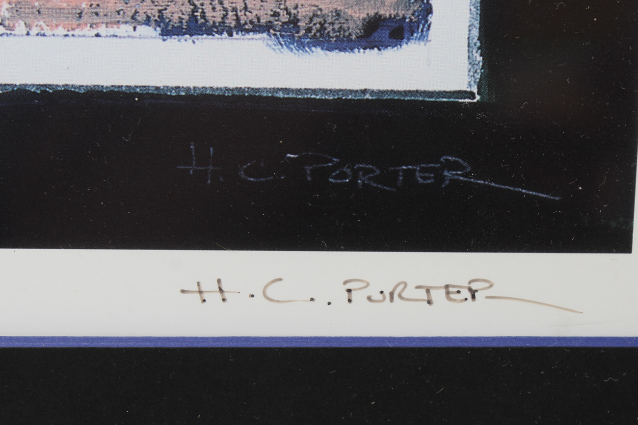 Signed H.C. Porter Silk Screen "Blues at Home"