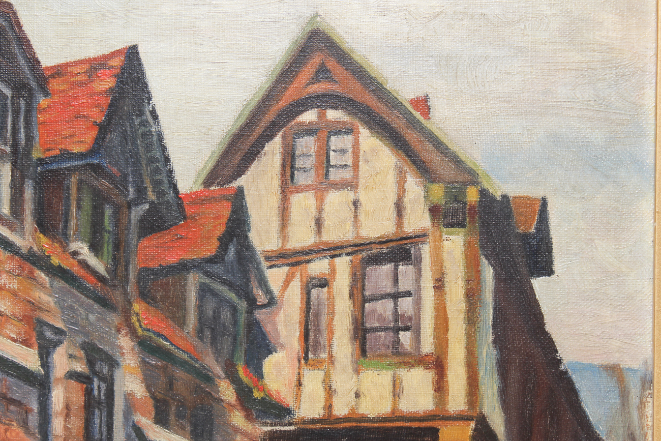 German Village Oil Painting