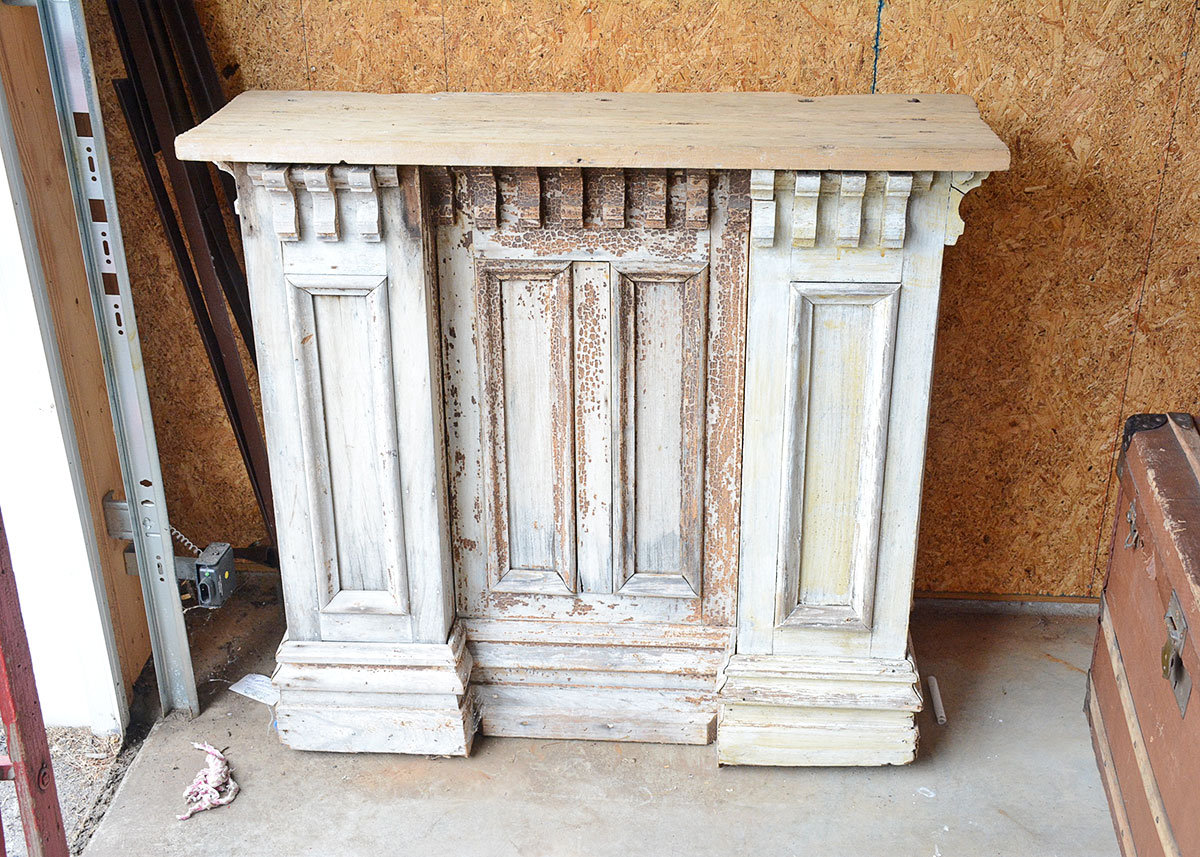 Rustic Bar From Repurposed Architectural Components