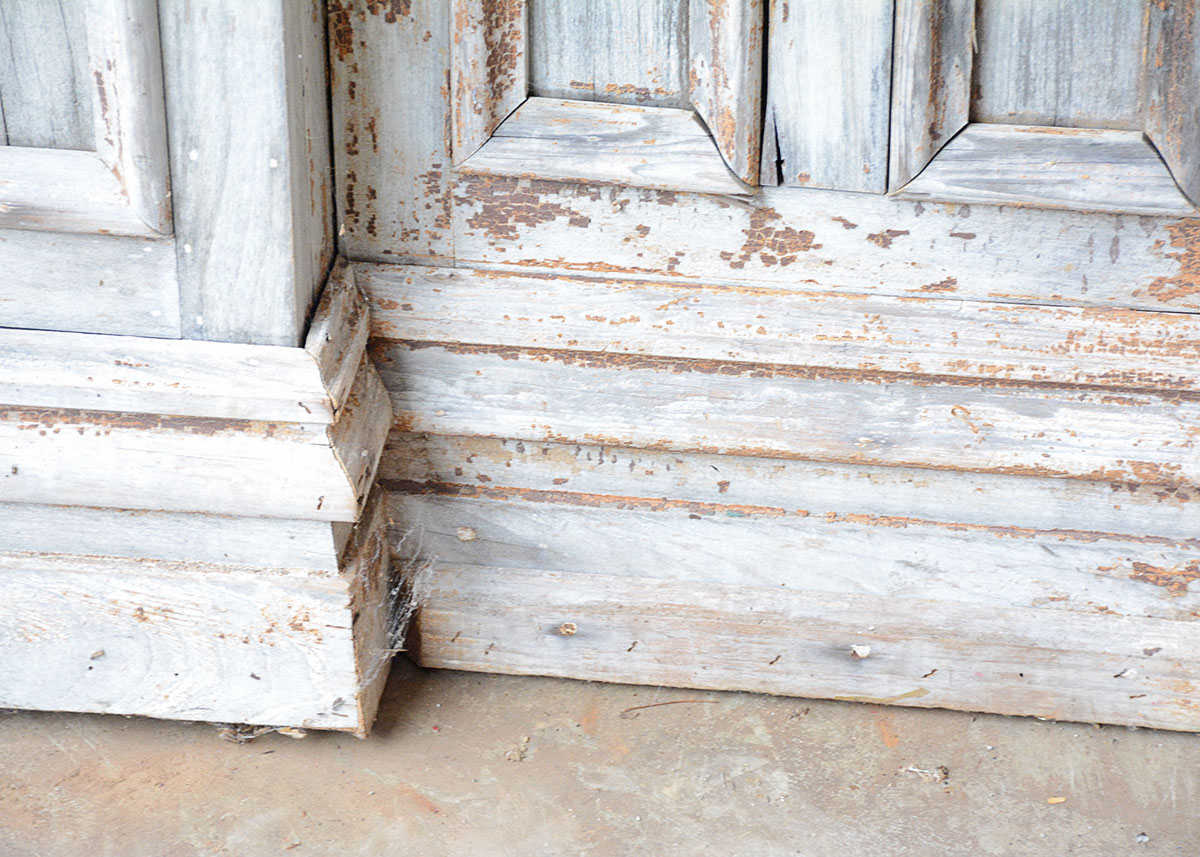 Rustic Bar From Repurposed Architectural Components