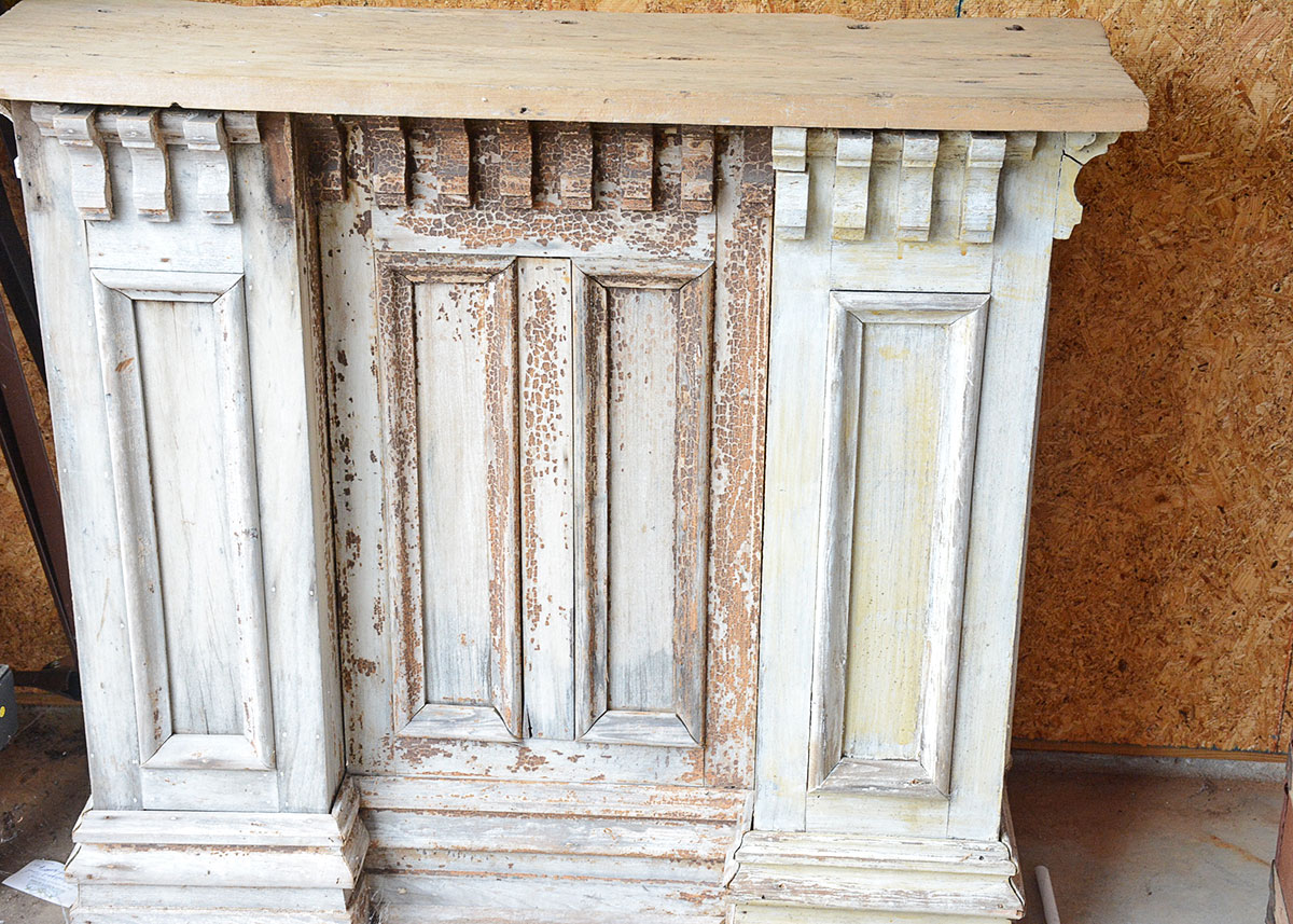 Rustic Bar From Repurposed Architectural Components