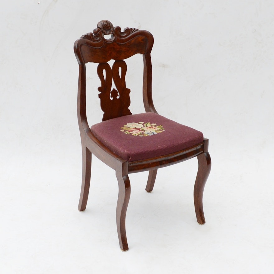 Mid 19th Century Late Classical Side Chair