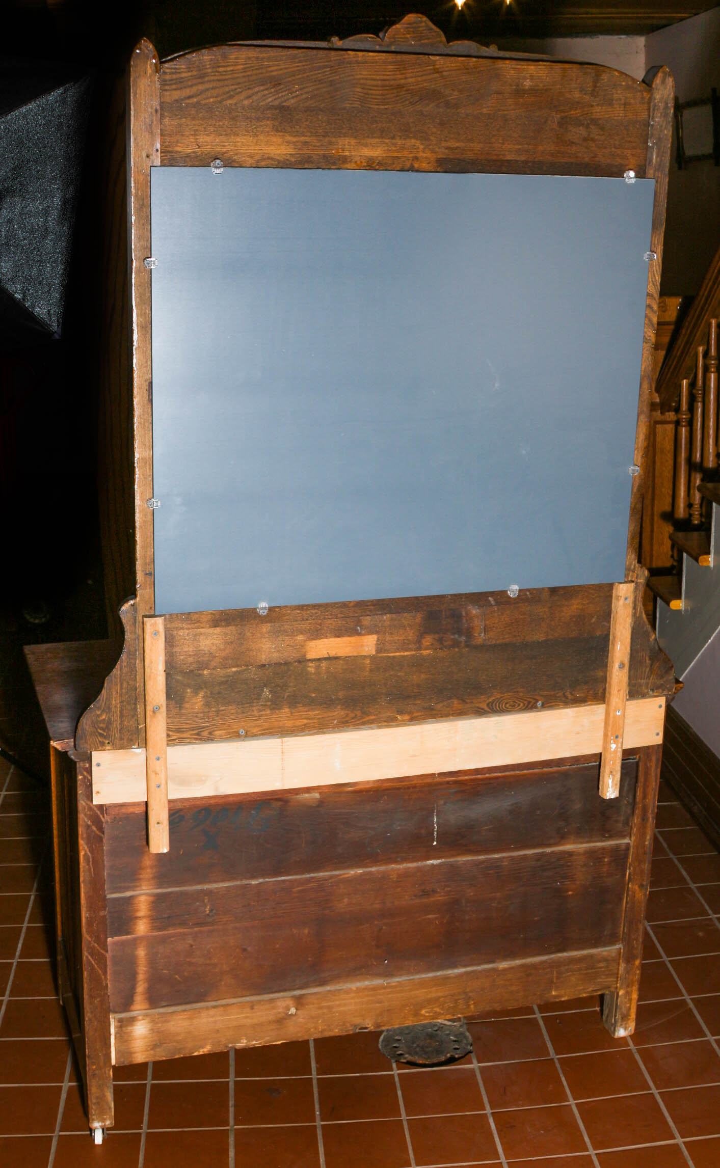 Victorian Style Dresser With Mirror