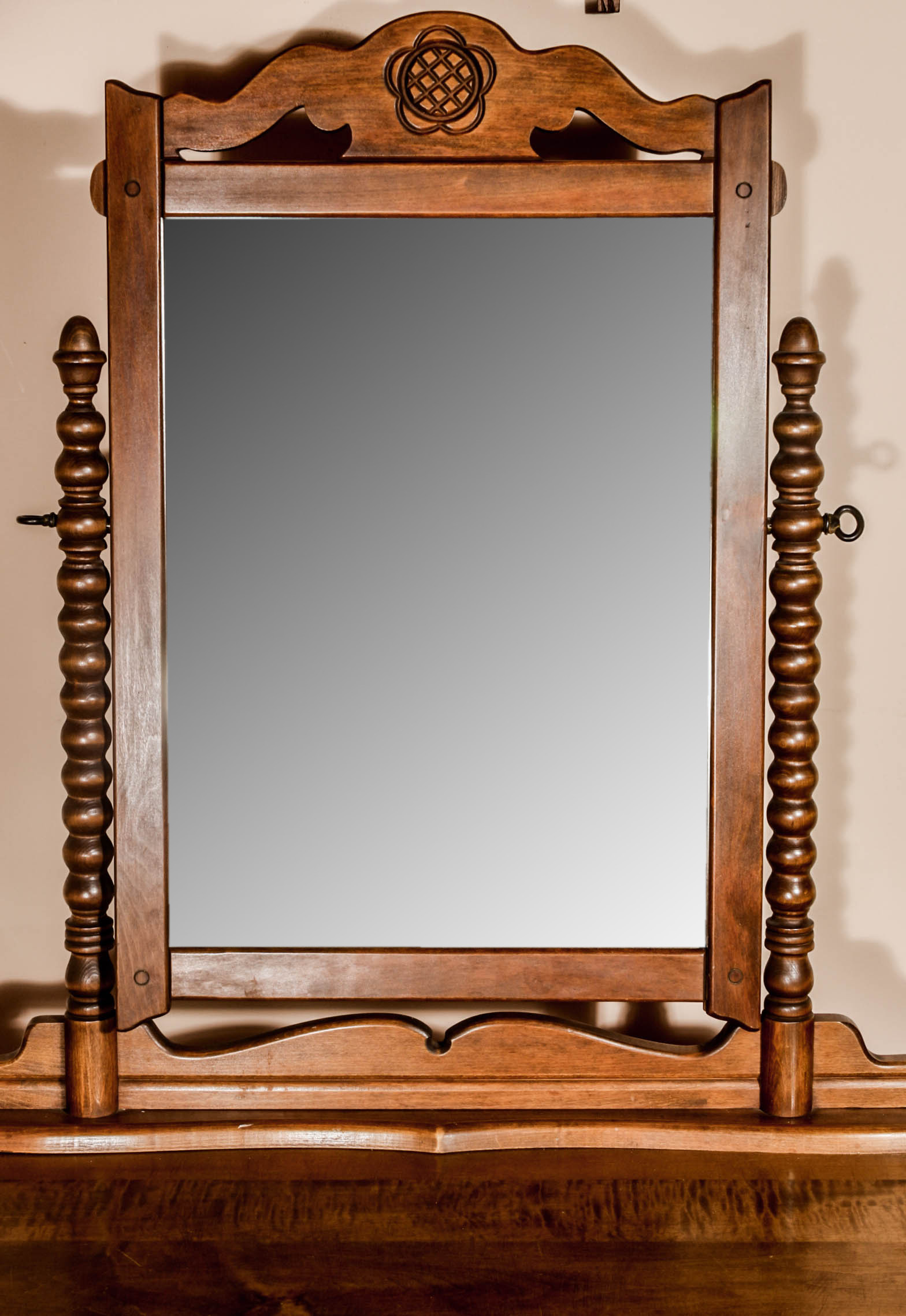 Vintage Vanity With Mirror by National Furniture Company