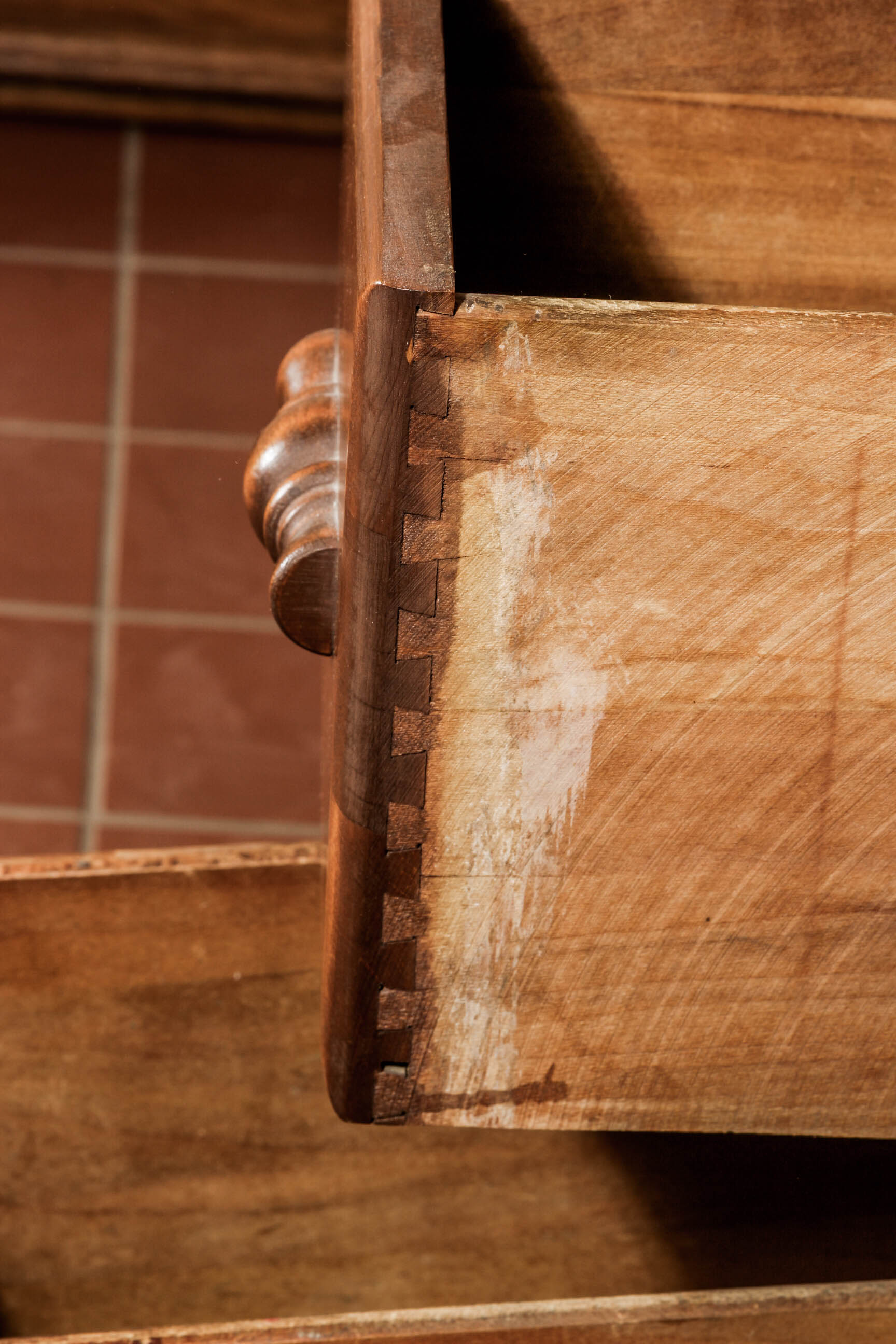Vintage Vanity With Mirror by National Furniture Company