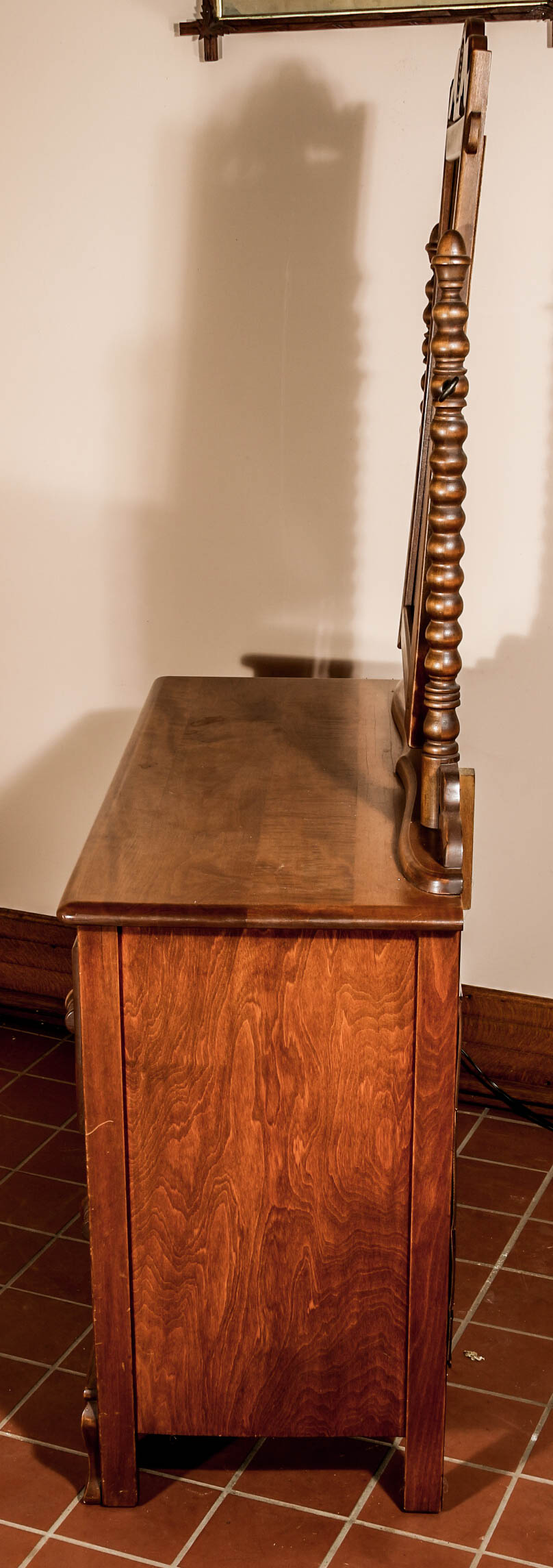 Vintage Vanity With Mirror by National Furniture Company