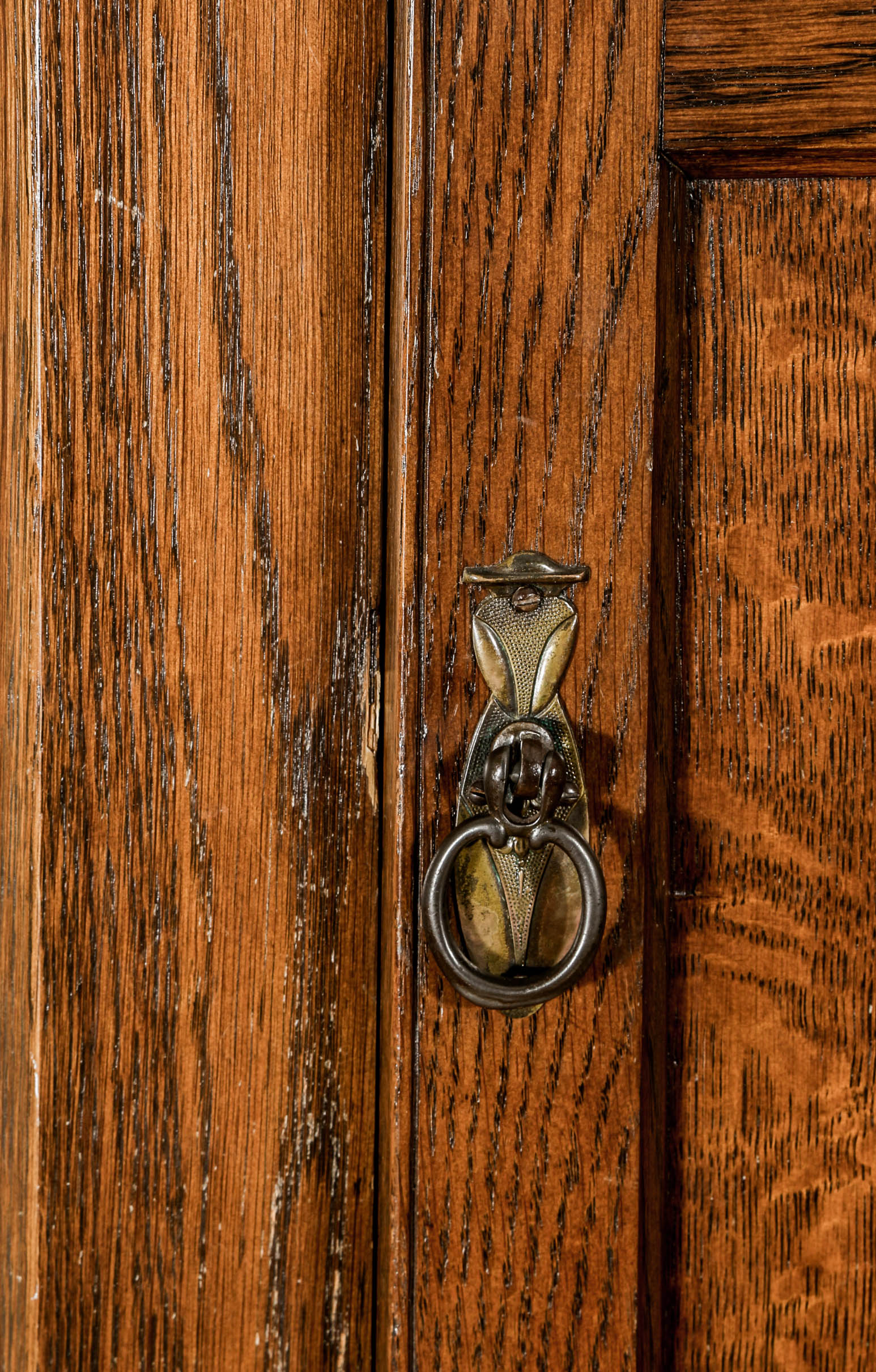Jacobean Revival Style Oak Cabinet