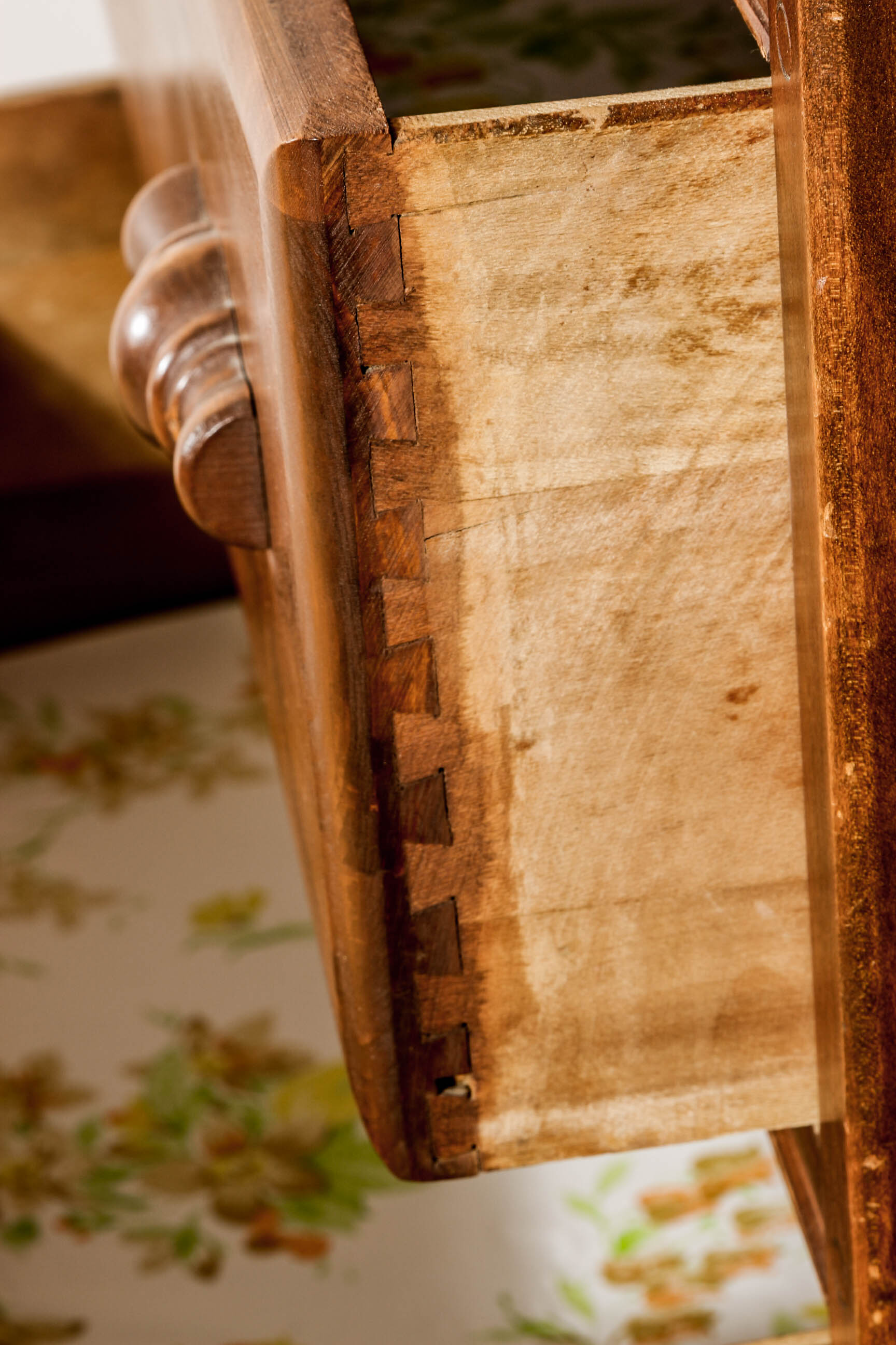Vintage Wooden Four Drawer Chest