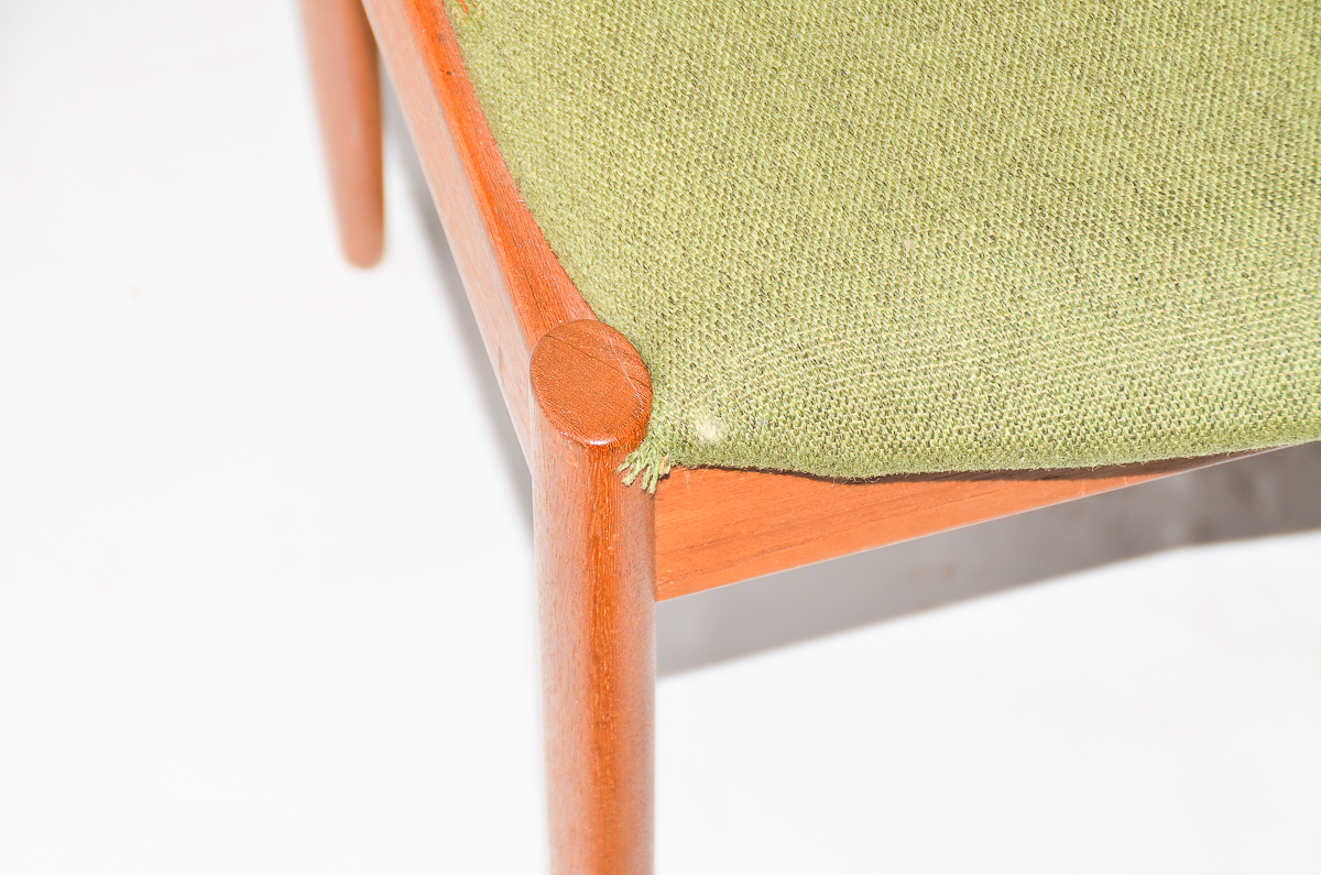 Six Kai Kristiansen Danish Modern Teak "42" Dining Chairs