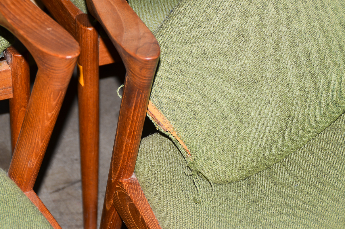 Six Kai Kristiansen Danish Modern Teak "42" Dining Chairs