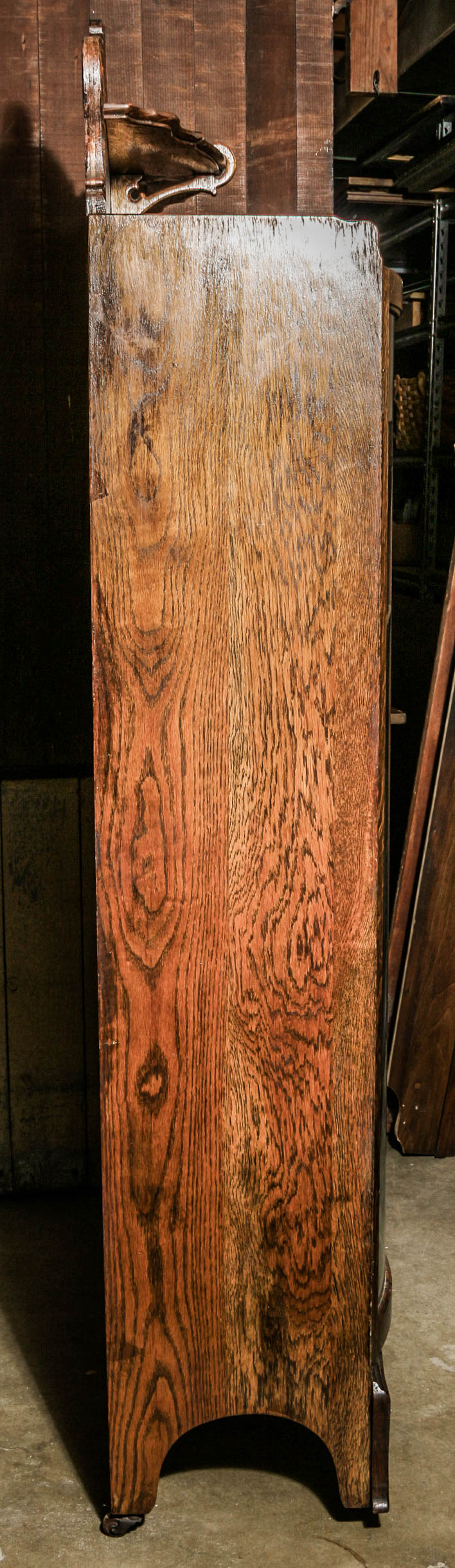 Antique Victorian Oak Secretary Cabinet