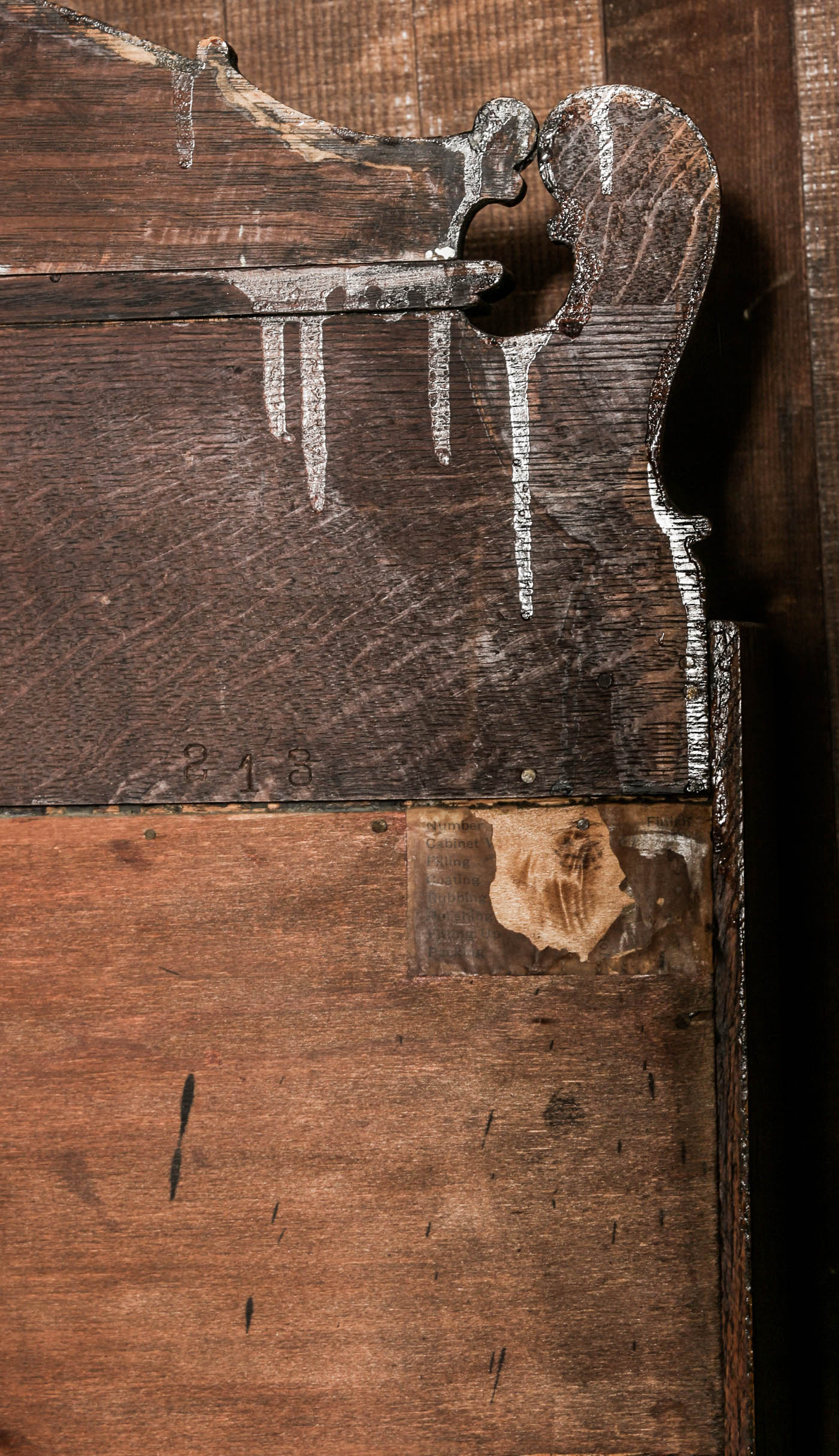 Antique Victorian Oak Secretary Cabinet