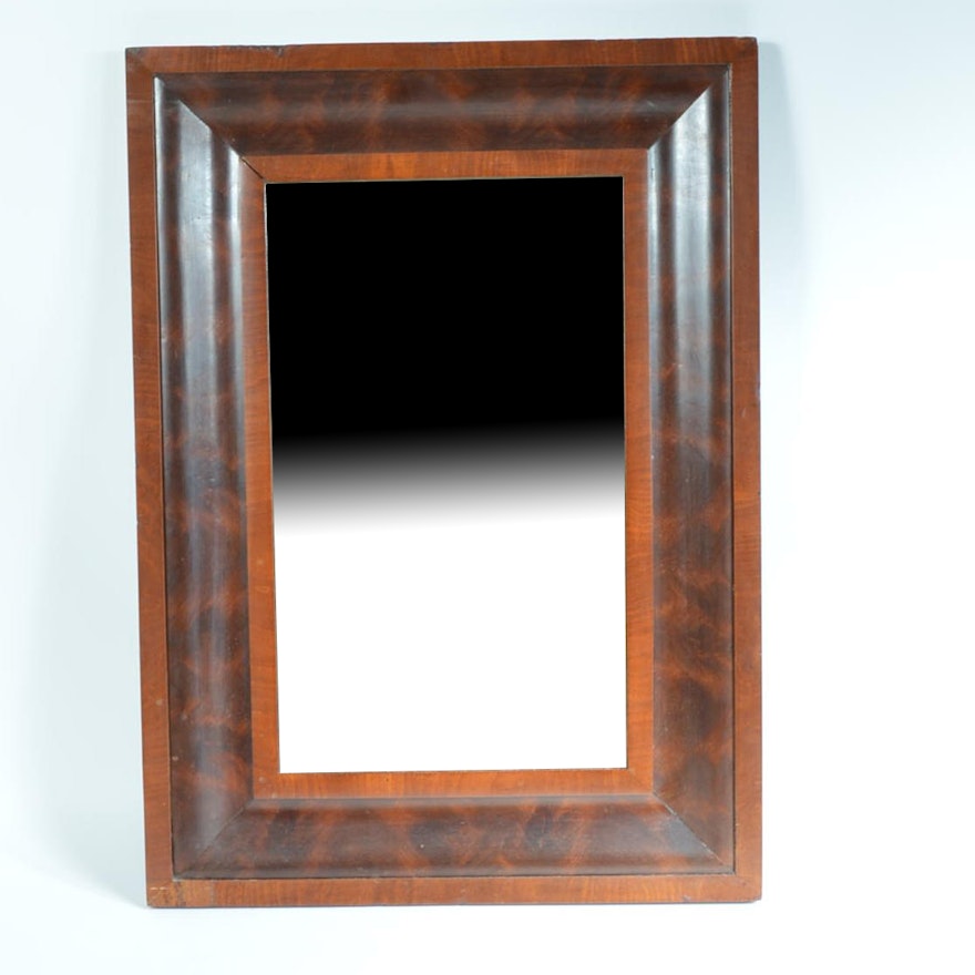 Mahogany Veneer Wall Mirror