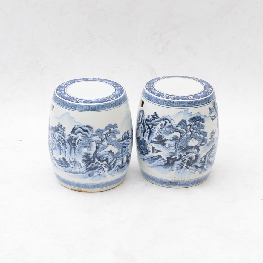 Chinese Porcelain Garden Stools