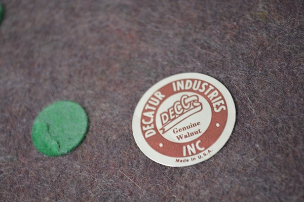 Walnut Table Top Jewelry Cabinet by Decatur Industries