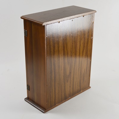 Walnut Table Top Jewelry Cabinet by Decatur Industries