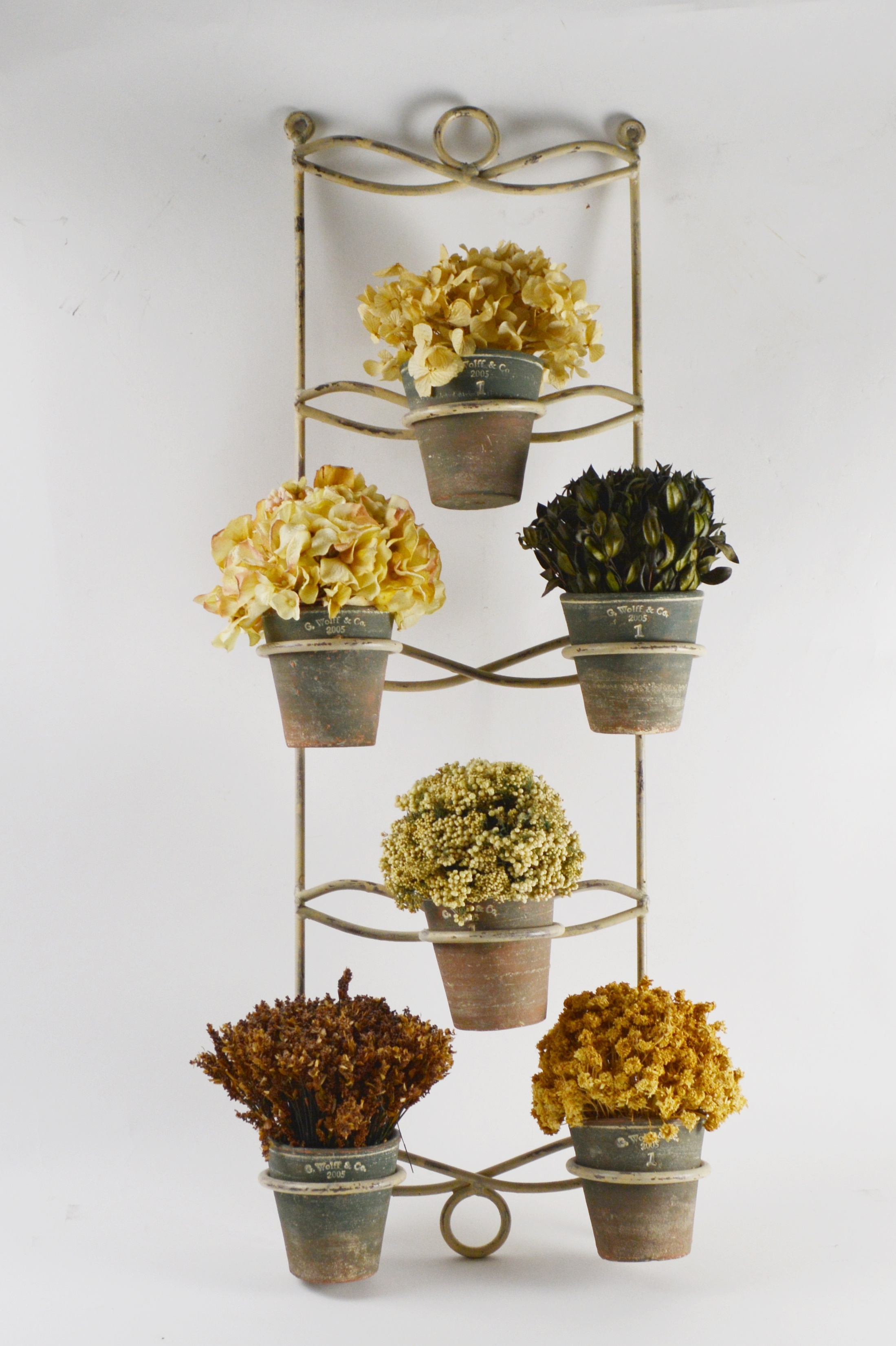 G. Wolff & Co. Dried Floral and Pottery Wall Decor
