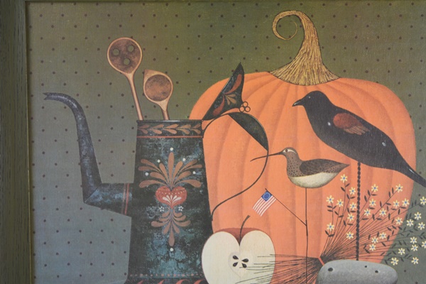 C. Wysocki Folk Style Reproduction Painting on Board