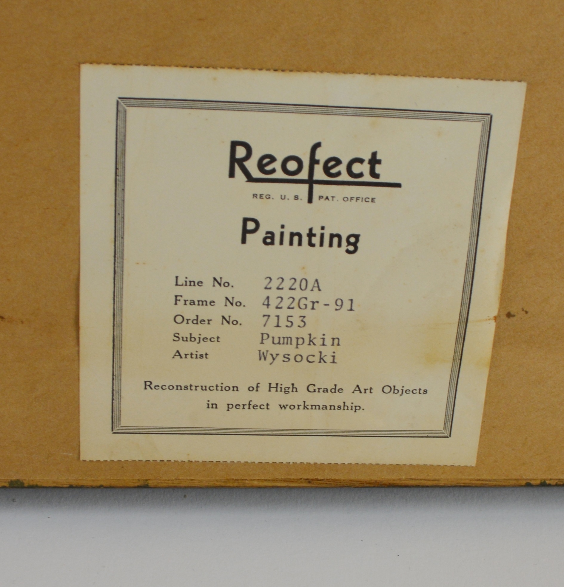 C. Wysocki Folk Style Reproduction Painting on Board