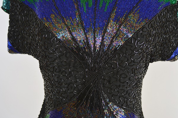 Oleg Cassini Bufferfly Beaded Women's Shirt