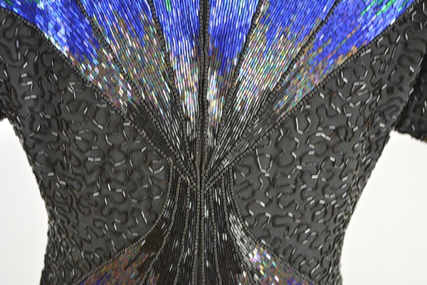 Oleg Cassini Bufferfly Beaded Women's Shirt