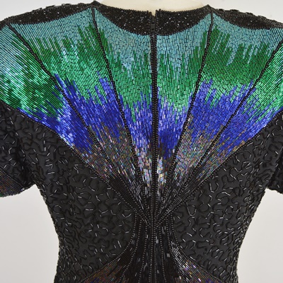 Oleg Cassini Bufferfly Beaded Women's Shirt