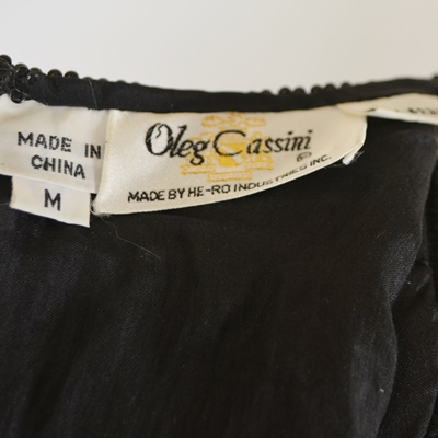 Oleg Cassini Bufferfly Beaded Women's Shirt