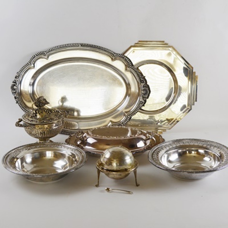 Vintage Silver Plated Serving Collection