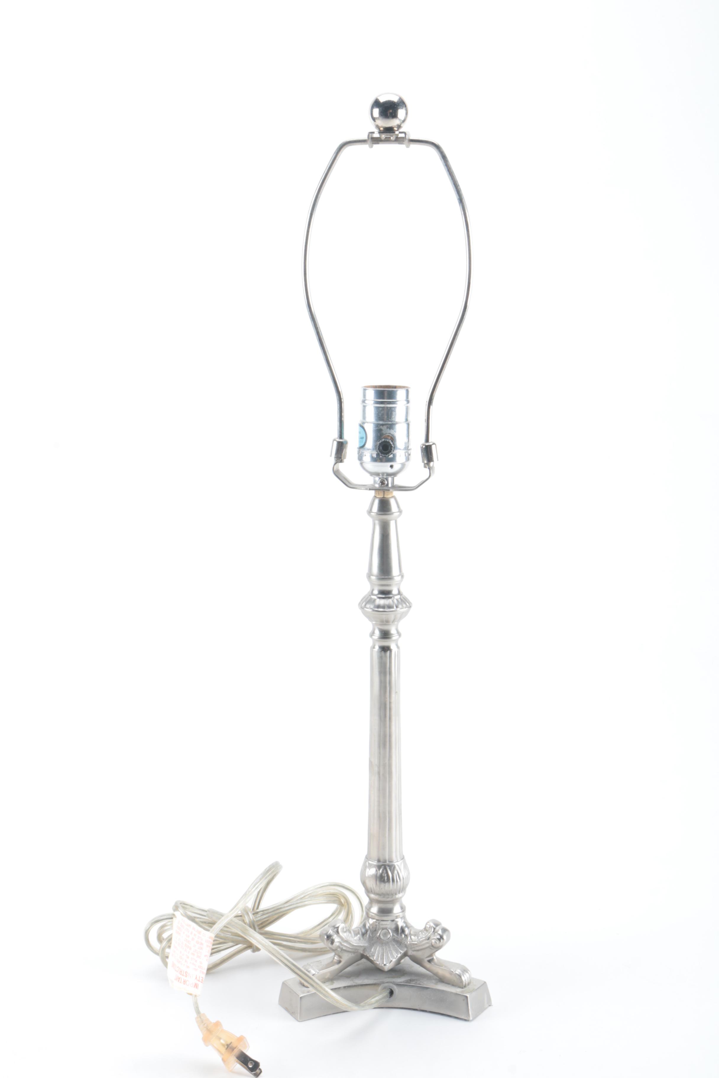 Table Lamp and Assorted Decorative Items