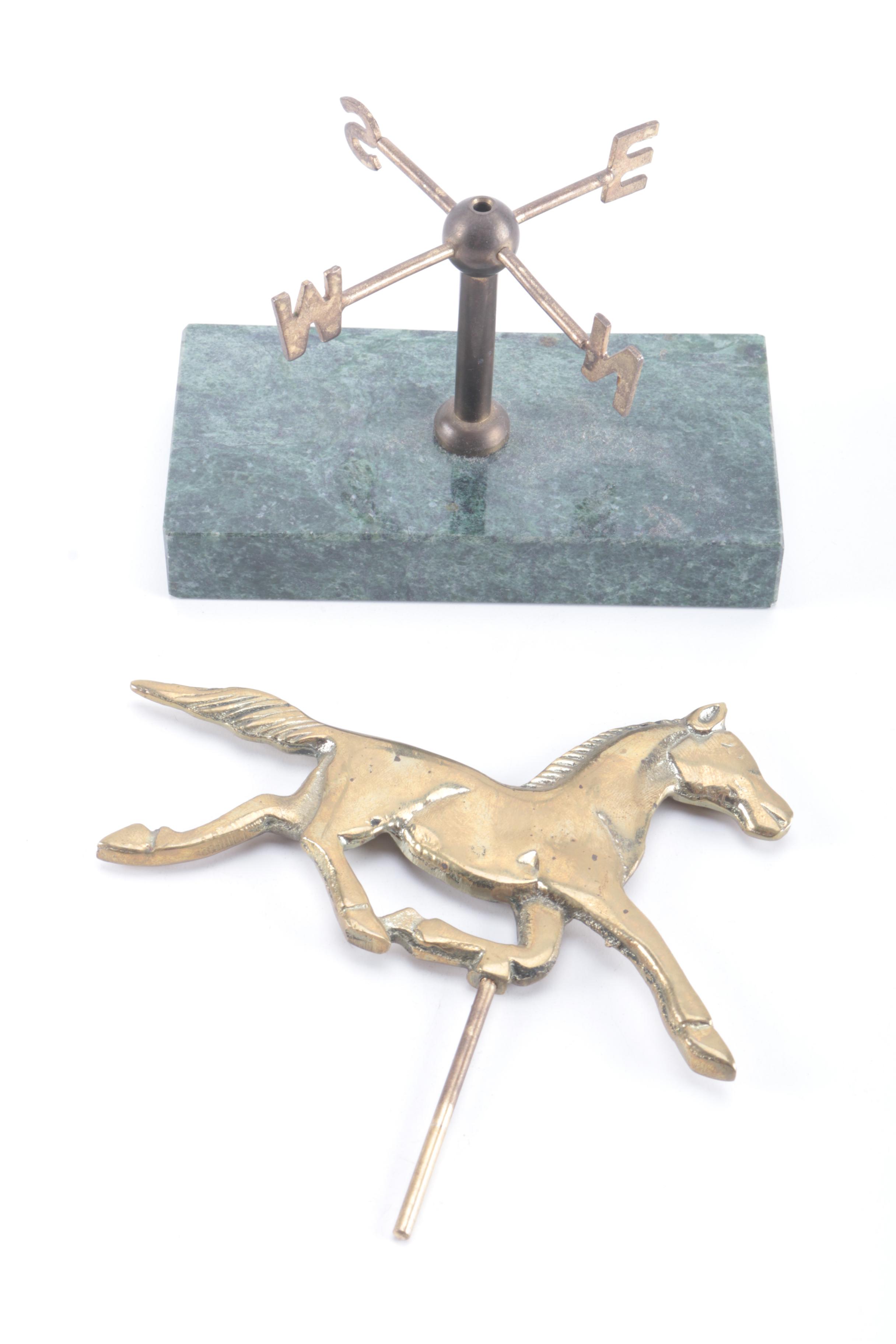 Table Lamp and Assorted Decorative Items