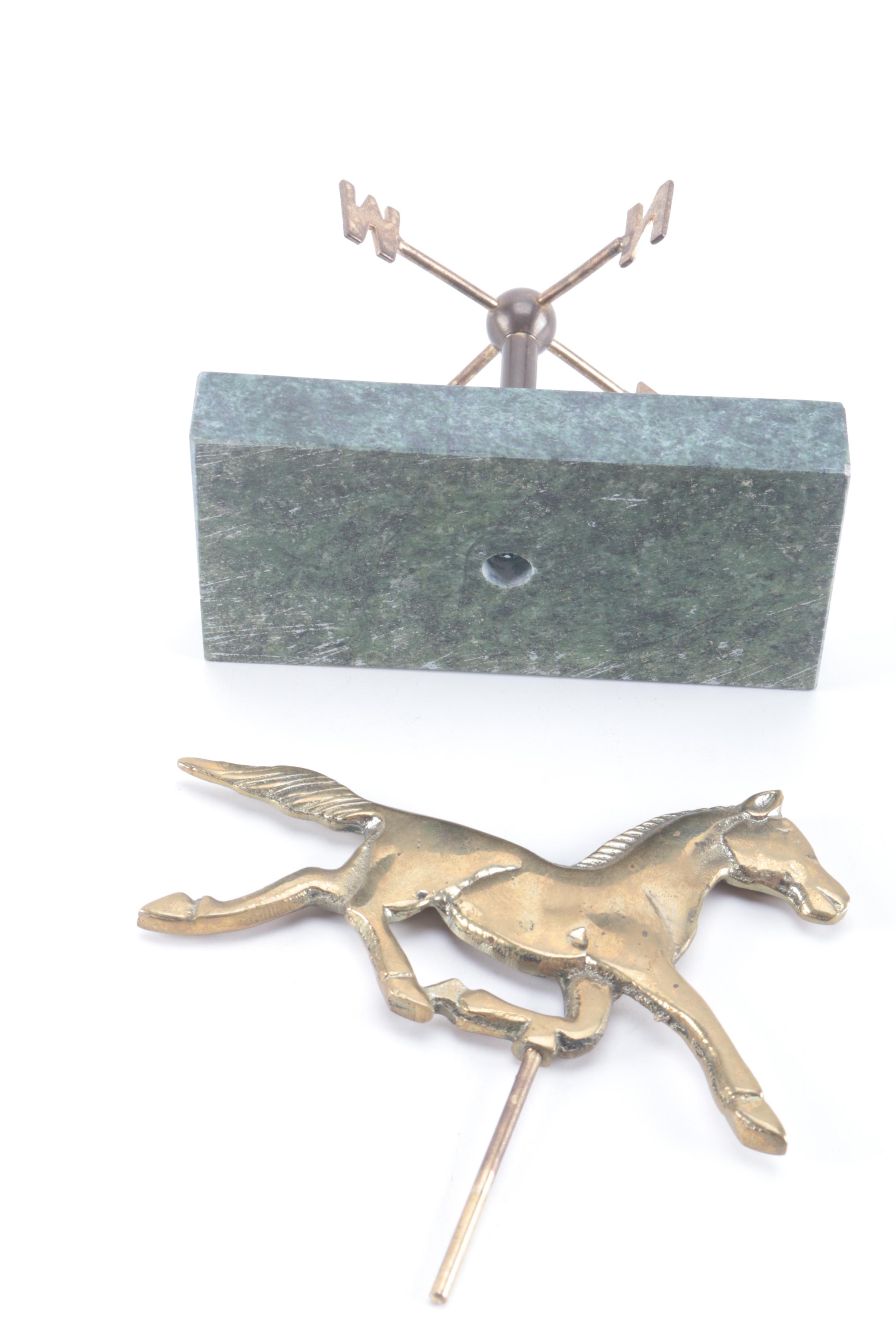 Table Lamp and Assorted Decorative Items