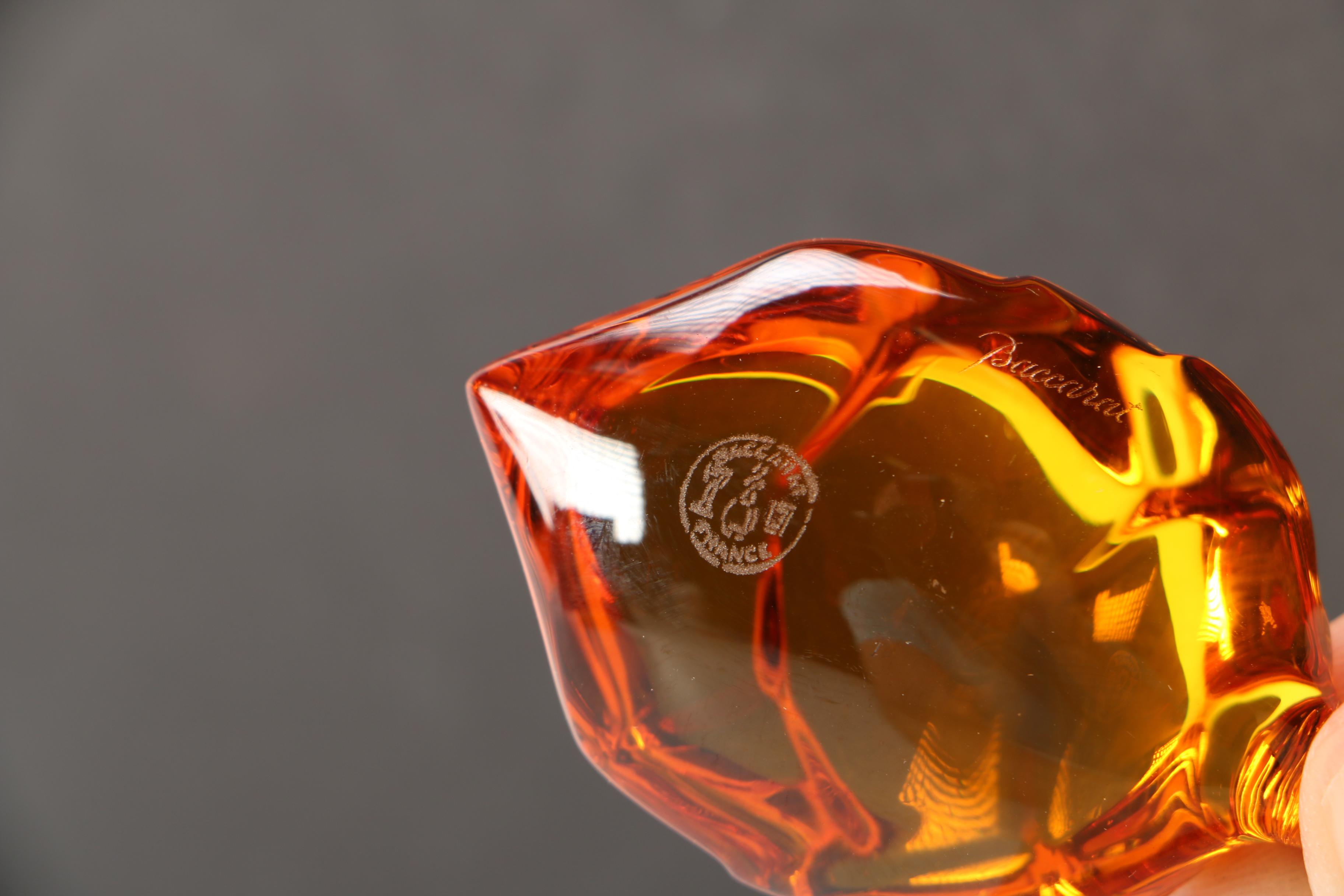 Baccarat Crystal Turtle Figurine