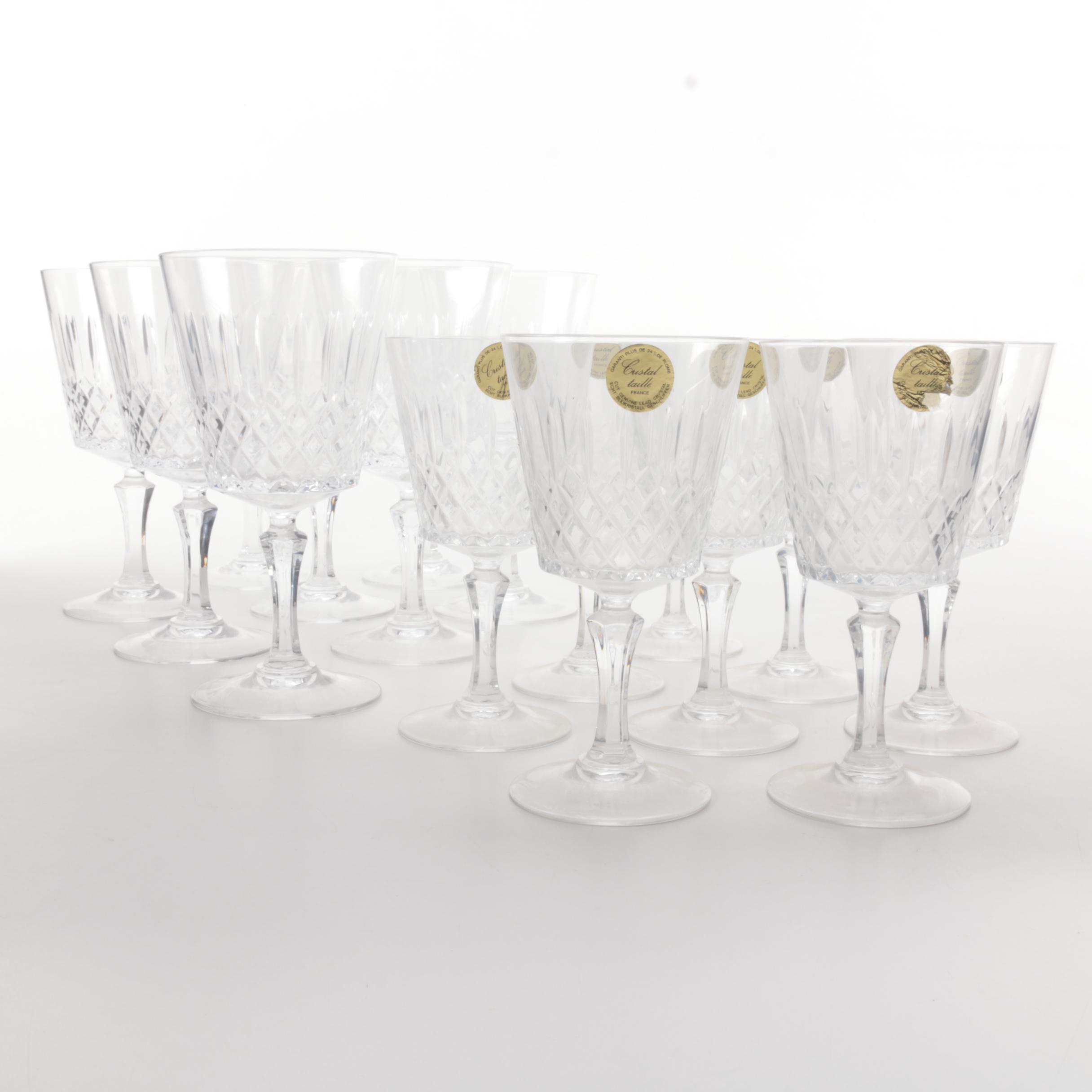 French Crystal Wine Glasses