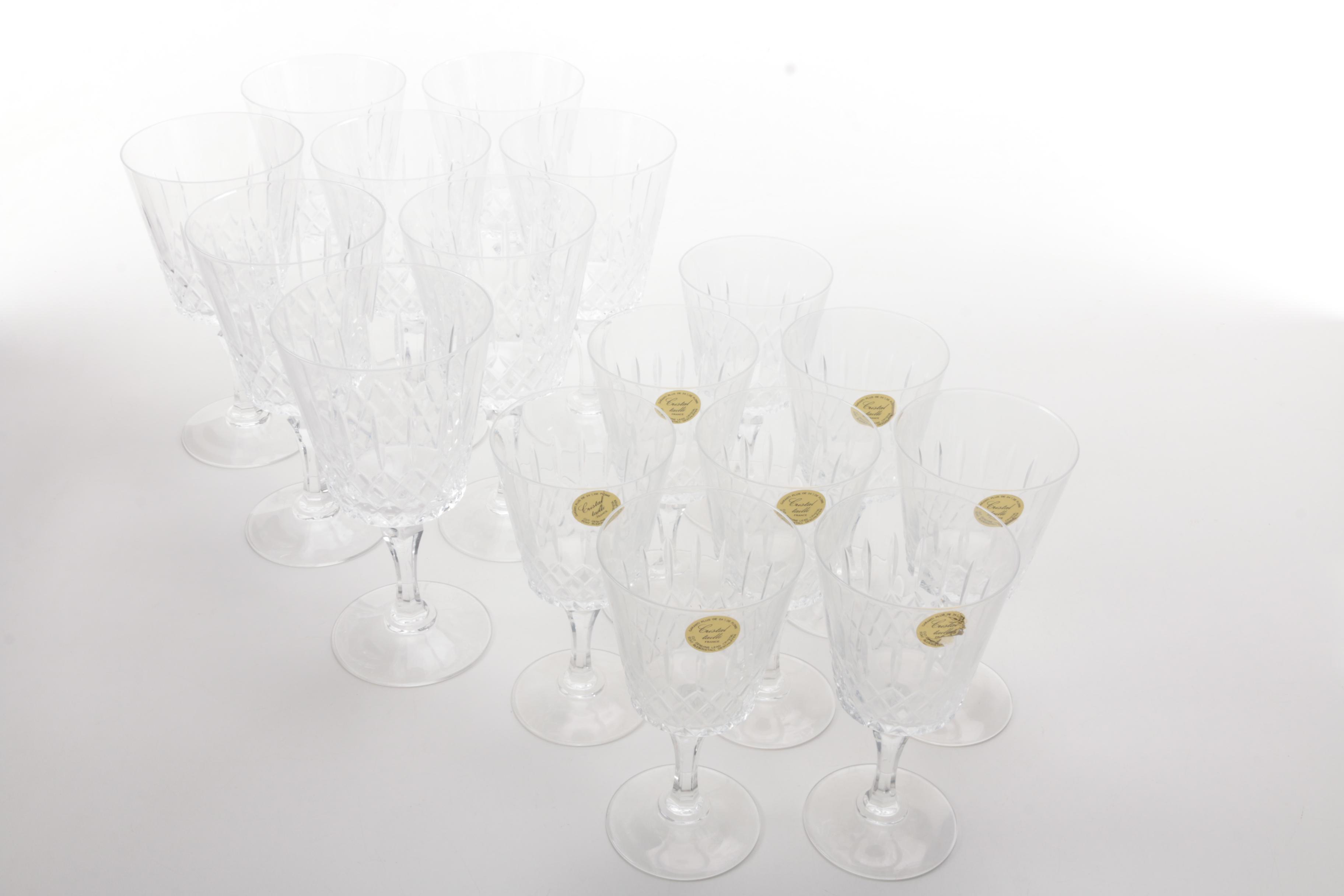 French Crystal Wine Glasses