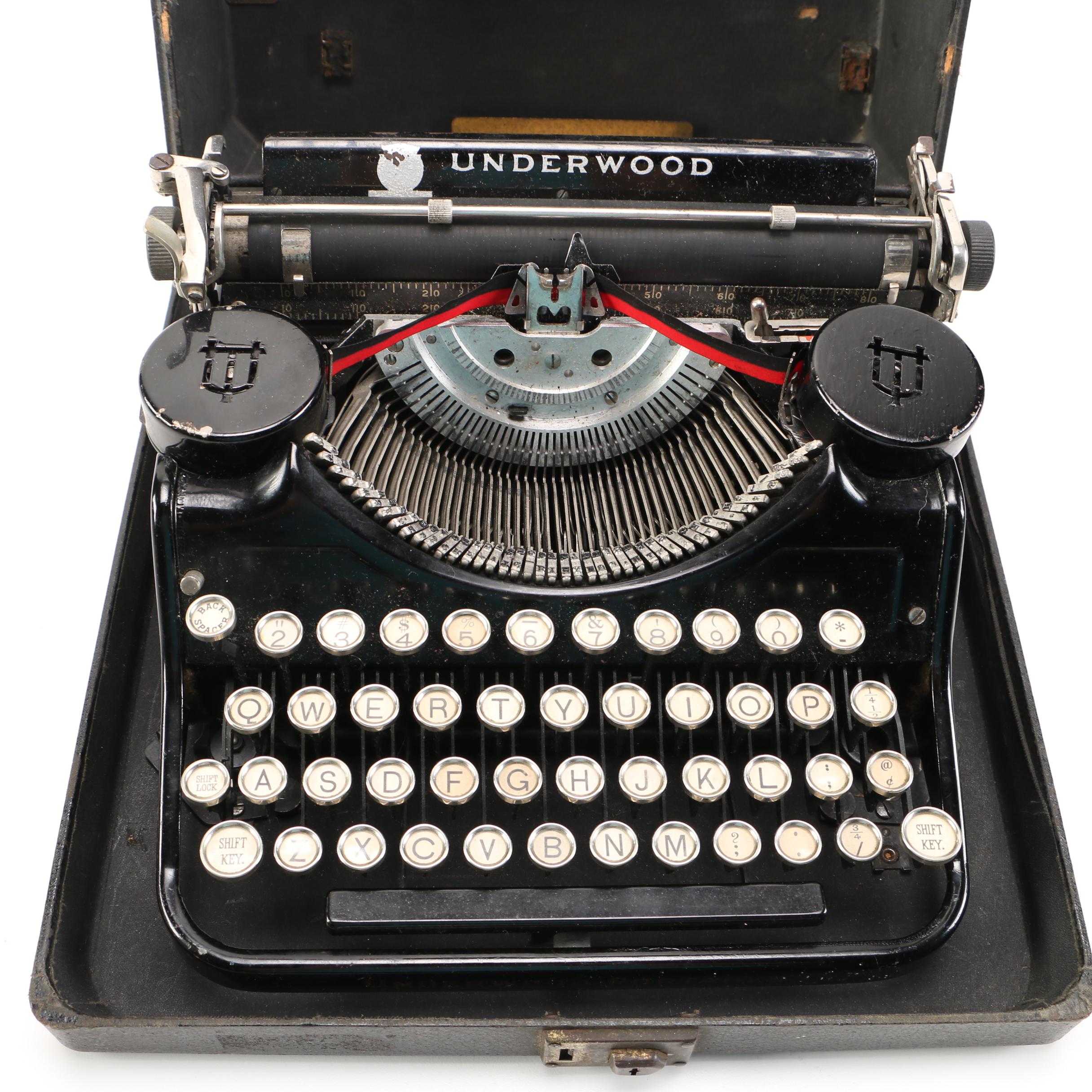 Vintage Underwood  4 Bank Typewriter