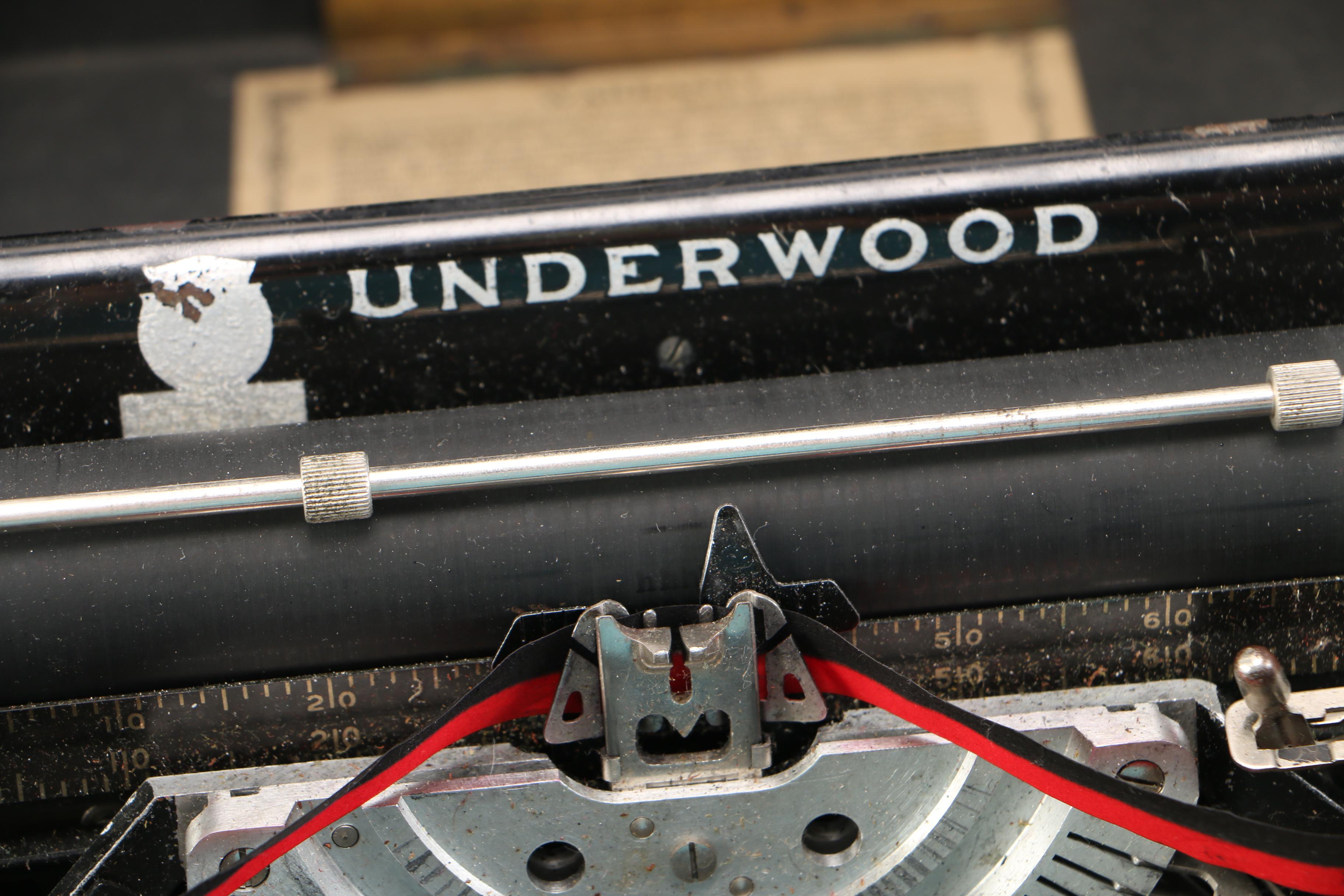 Vintage Underwood  4 Bank Typewriter