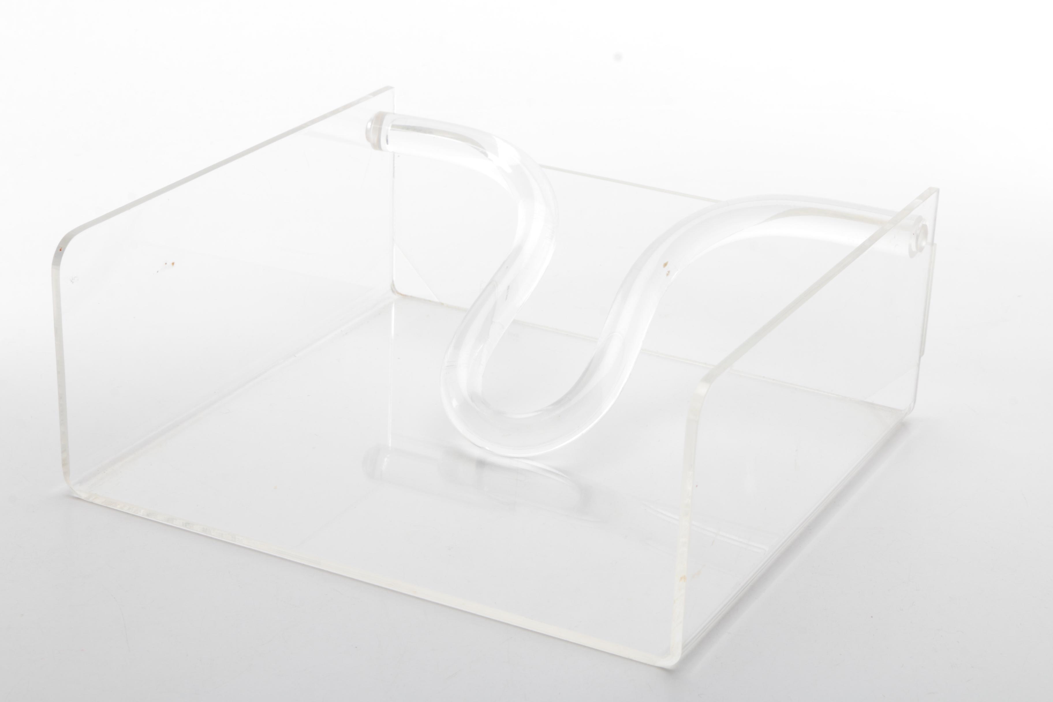 Pedestal Serving Tray and Napkin Holder