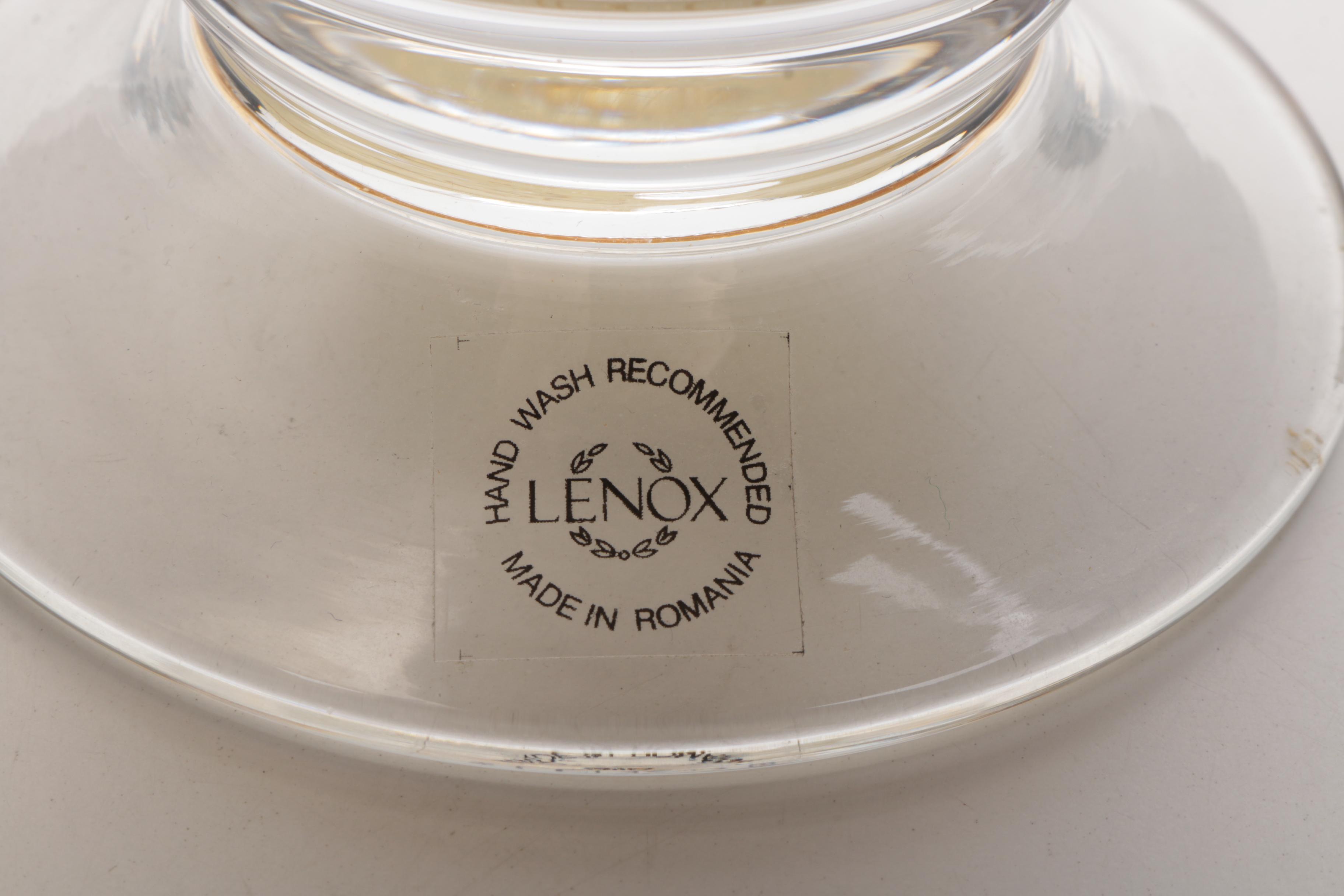 British Colonial Amber by Lenox and Dansk Pillar Candles