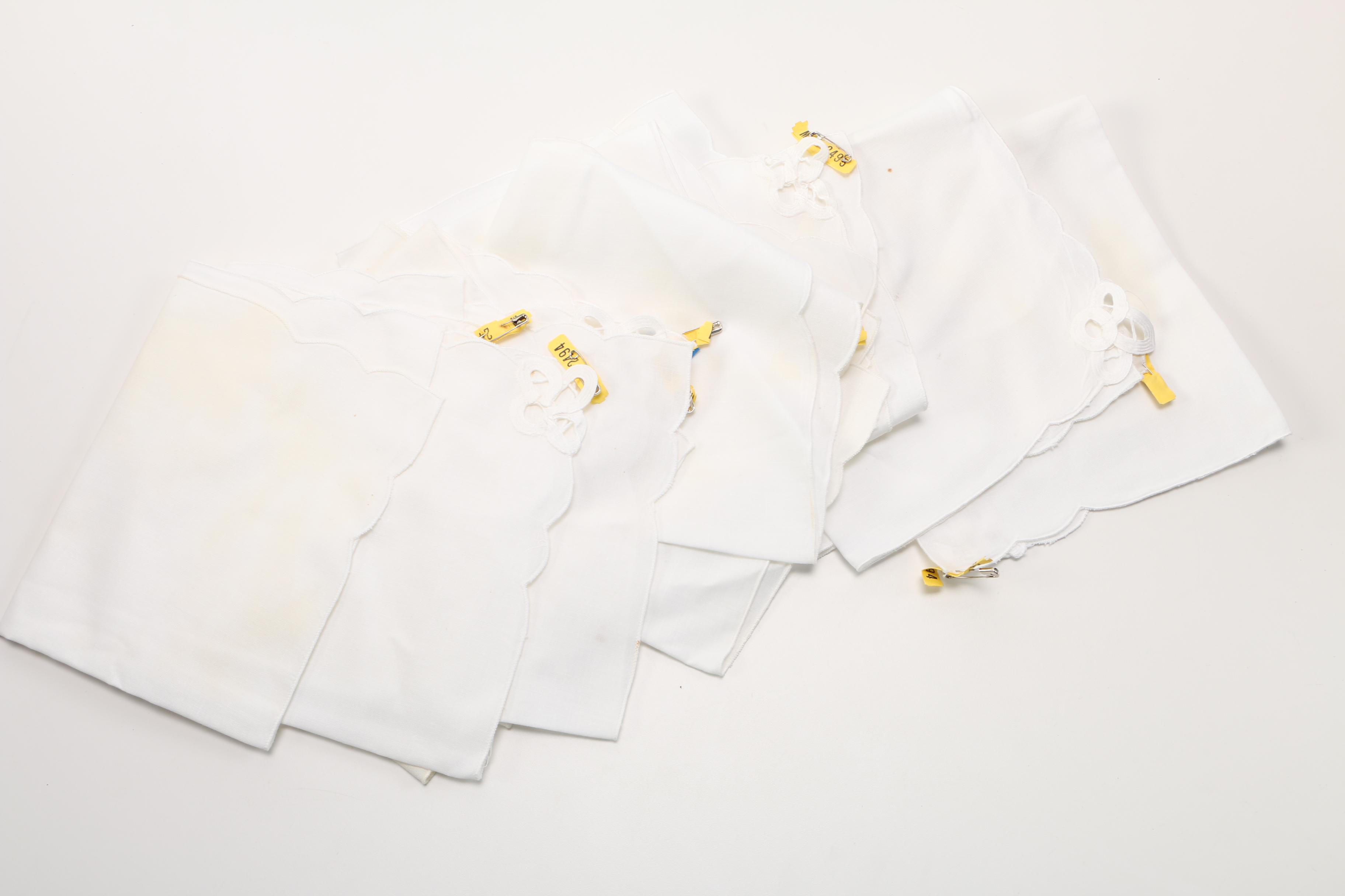 Hand Blown Glass Make Your Own Napkin Holders Set and Table Cloth