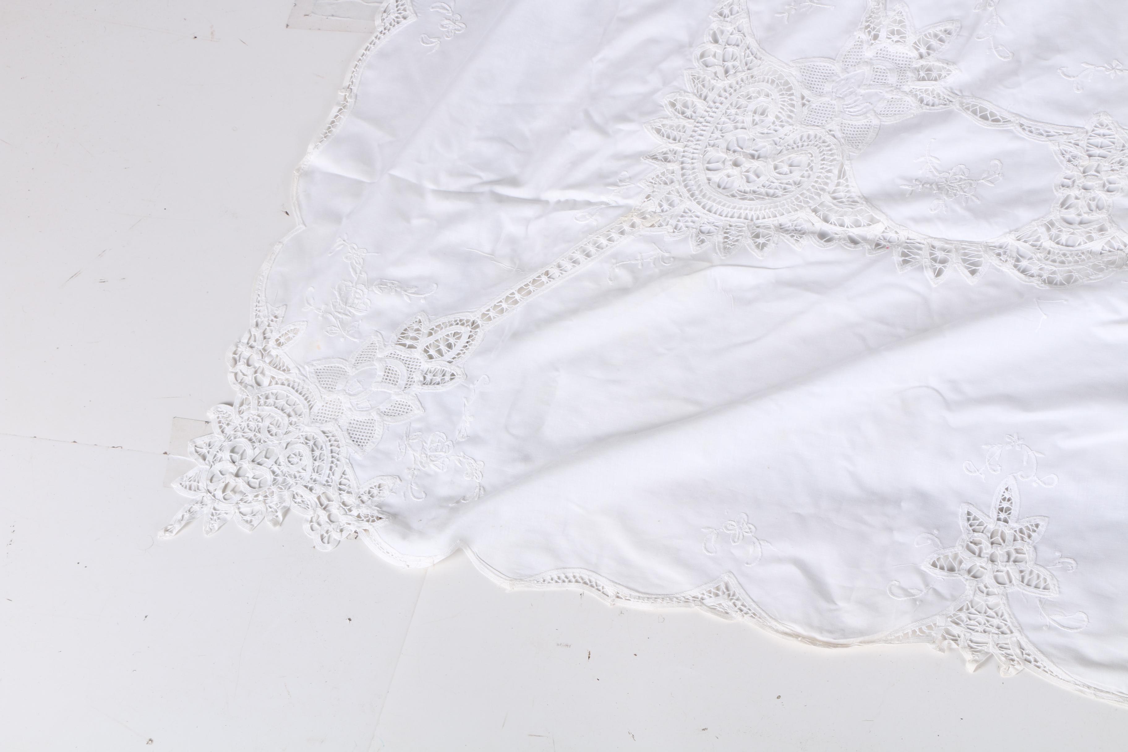 Hand Blown Glass Make Your Own Napkin Holders Set and Table Cloth