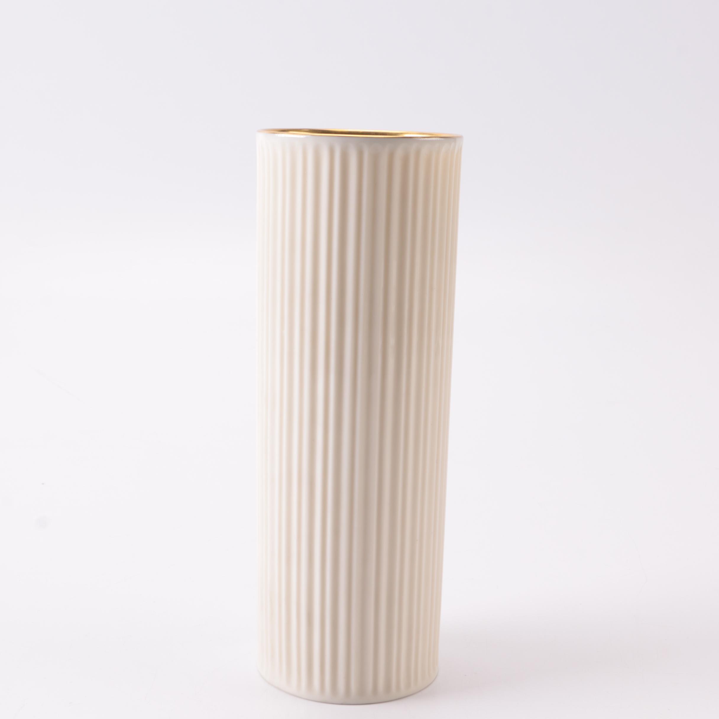 Lenox Vase With 24K Gold Rim