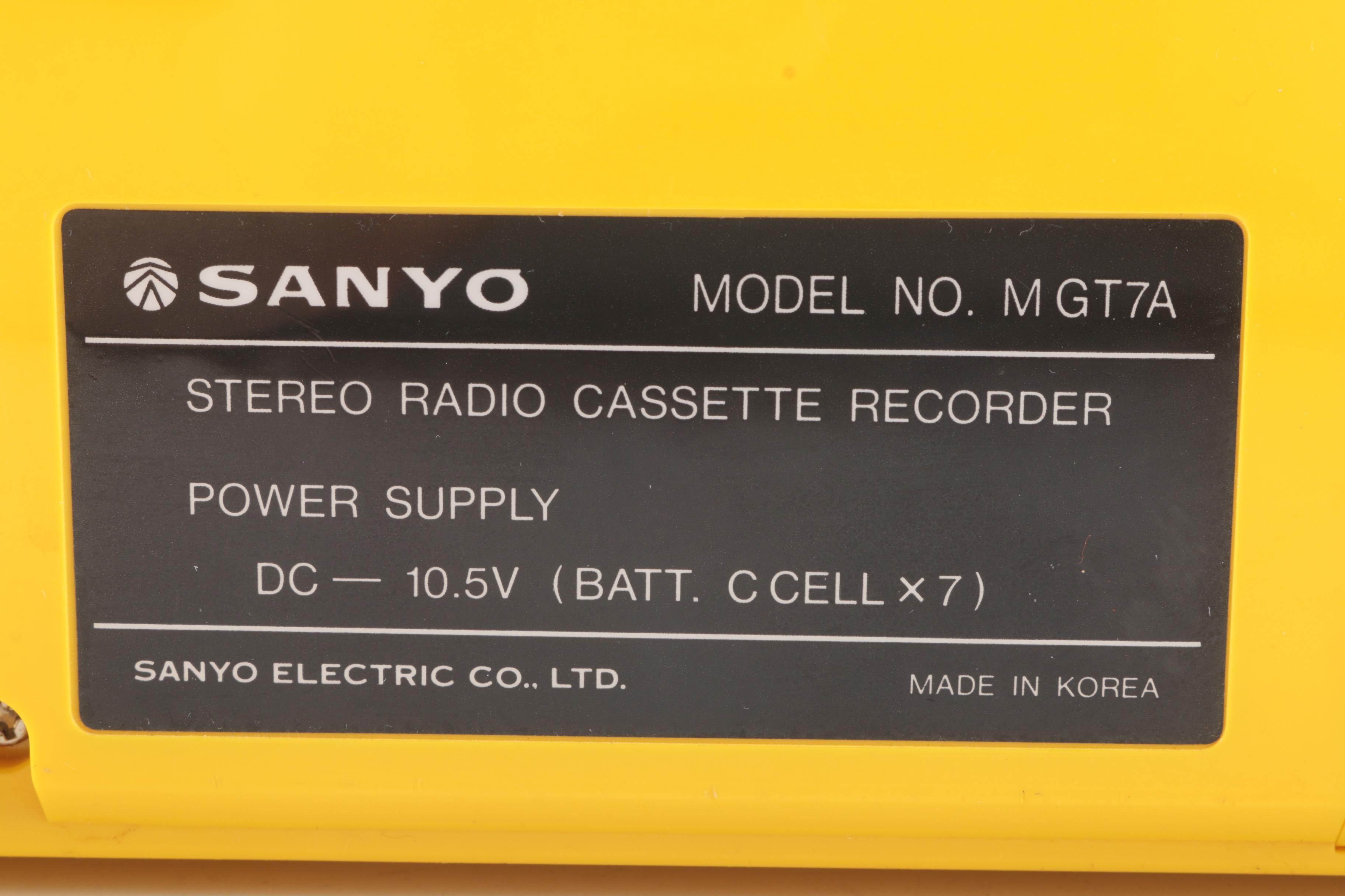 Camping and Outdoor Accessories Including a Sanyo Cassette Recorder