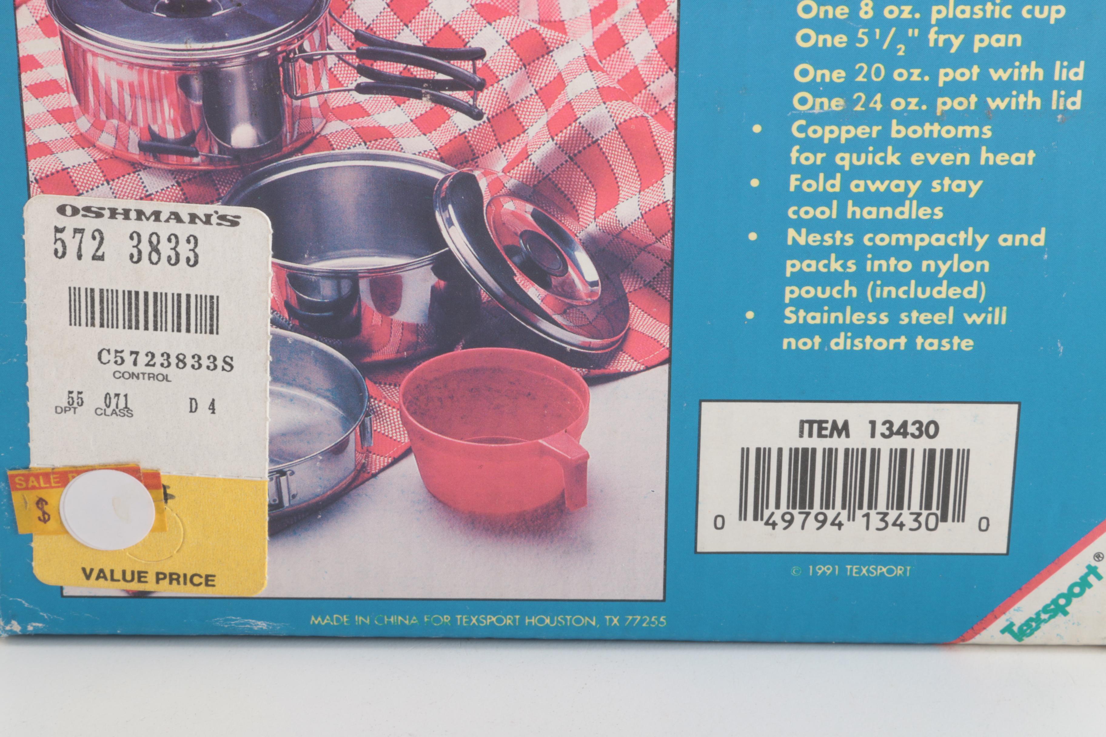 Camping and Outdoor Accessories Including a Sanyo Cassette Recorder