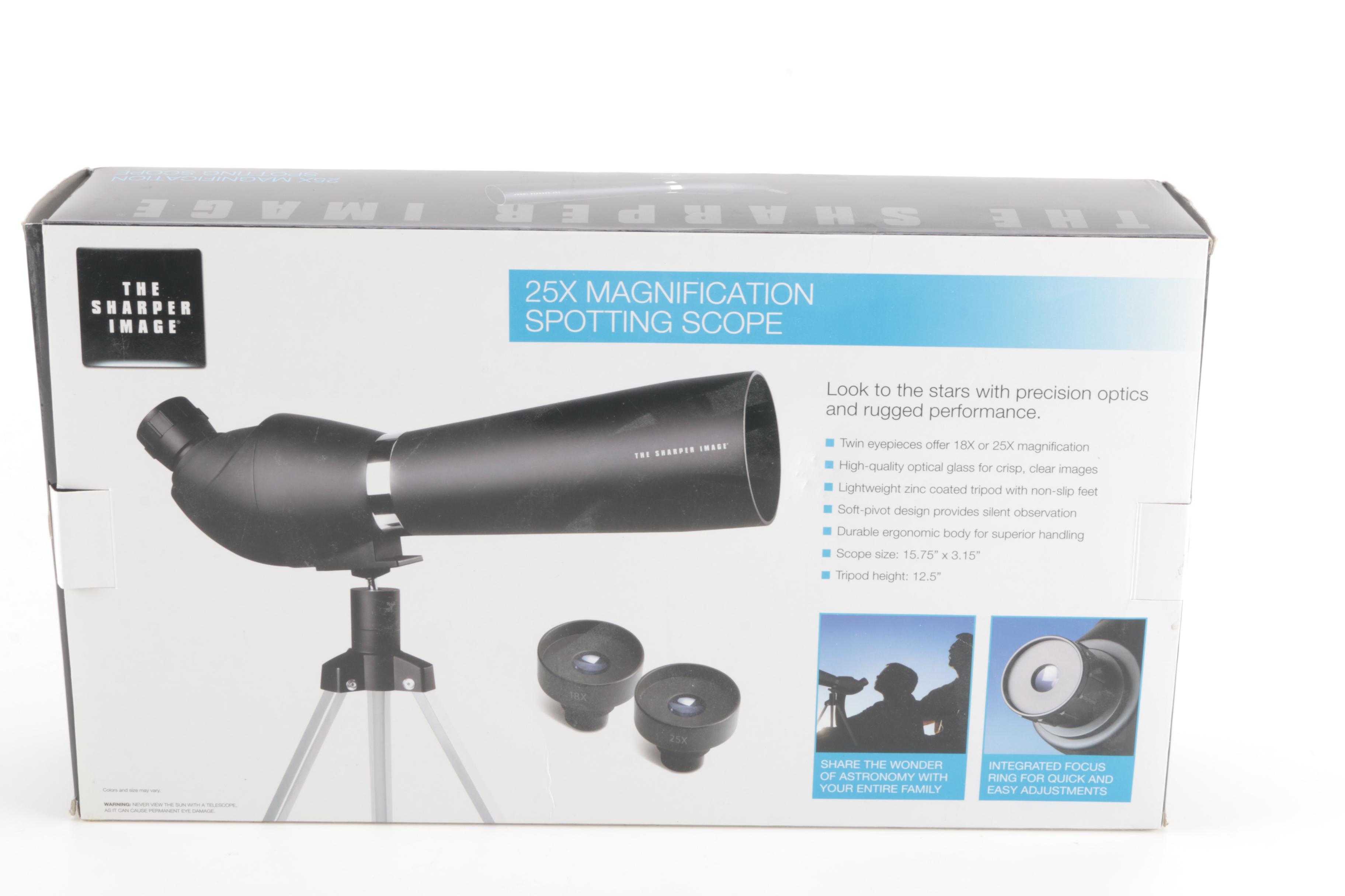 Sharper Image Spotting Scope and Binolux Binoculars