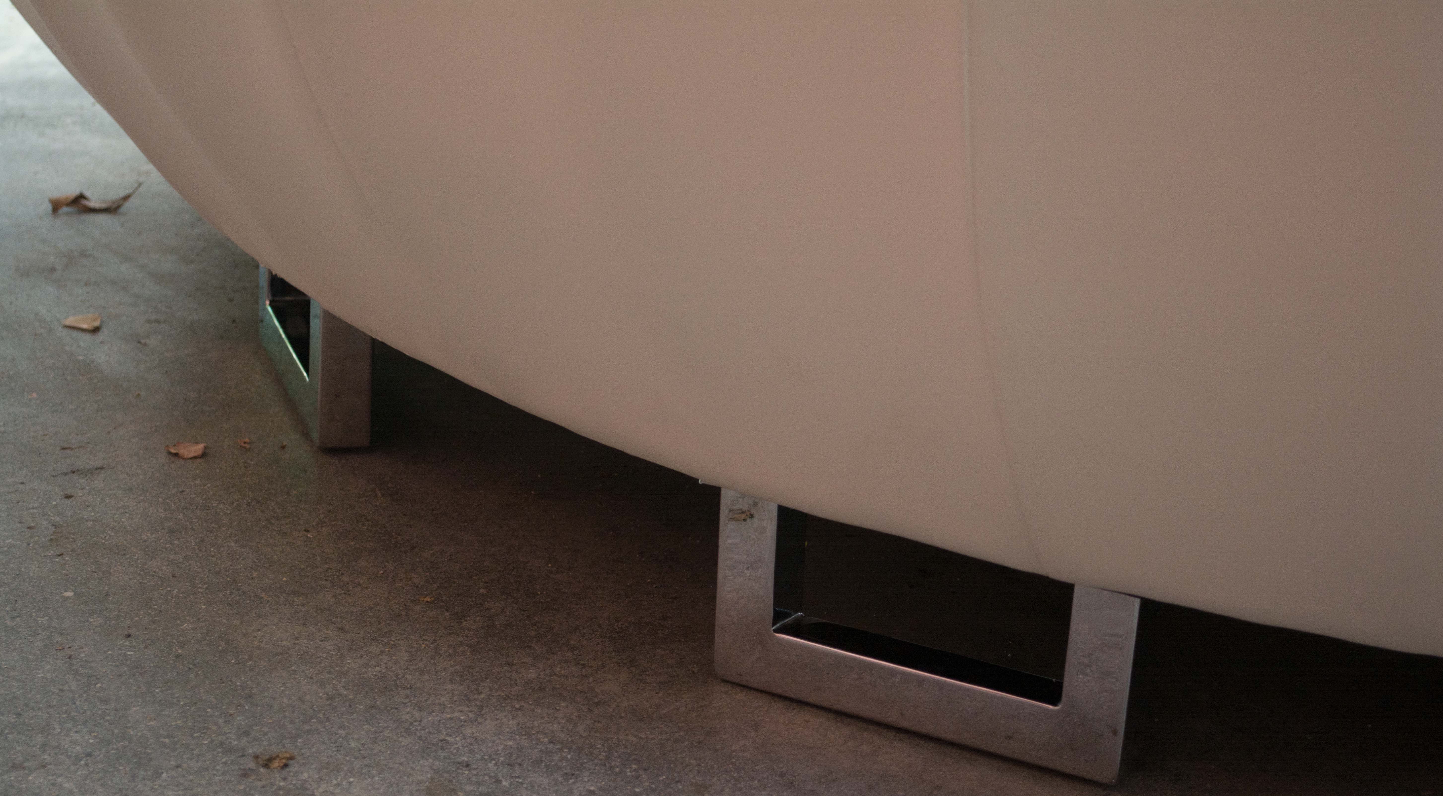 "UFO" Leather Loveseat by Cellini