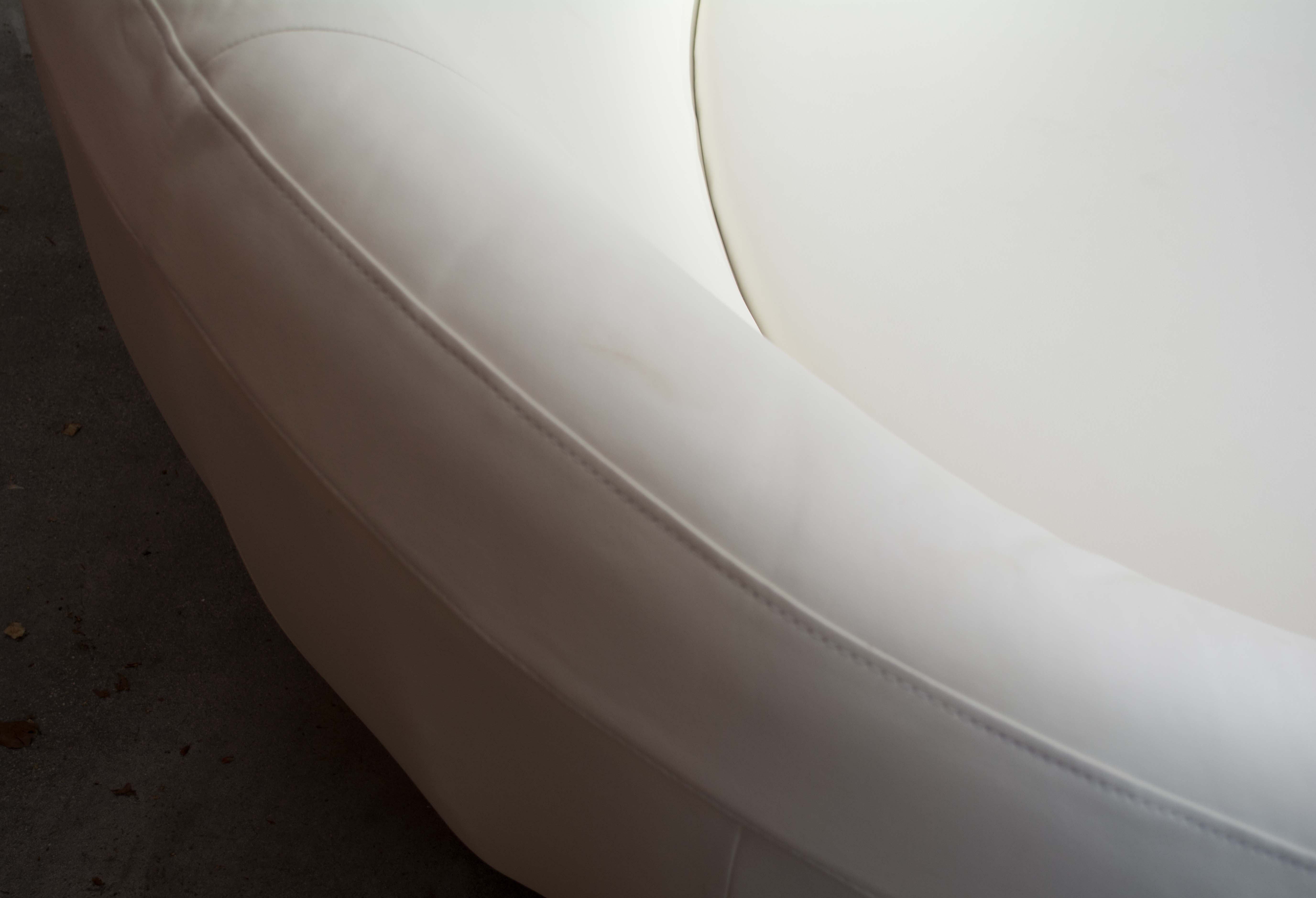 "UFO" Leather Loveseat by Cellini