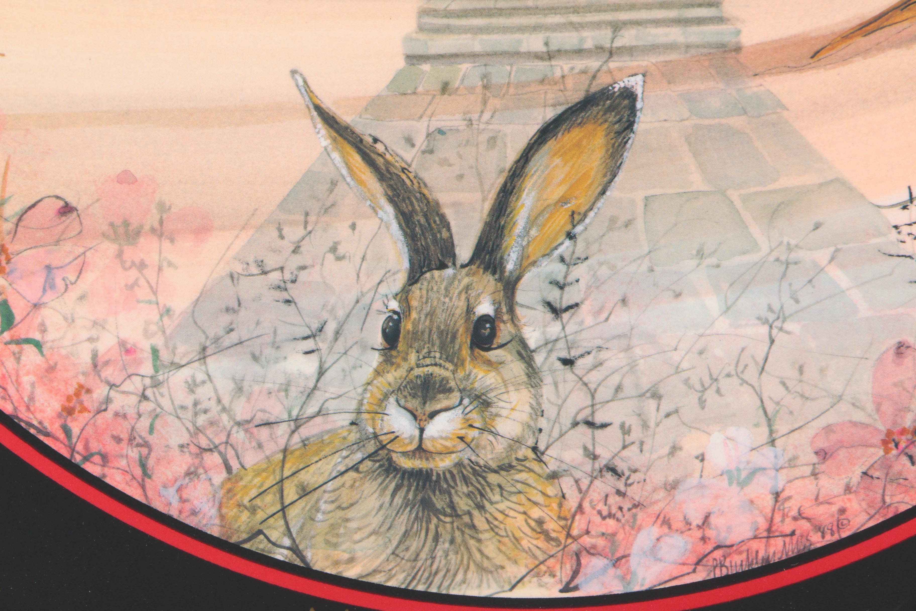 P. Buckley Moss Offset Lithograph Poster on Board "Atlanta"