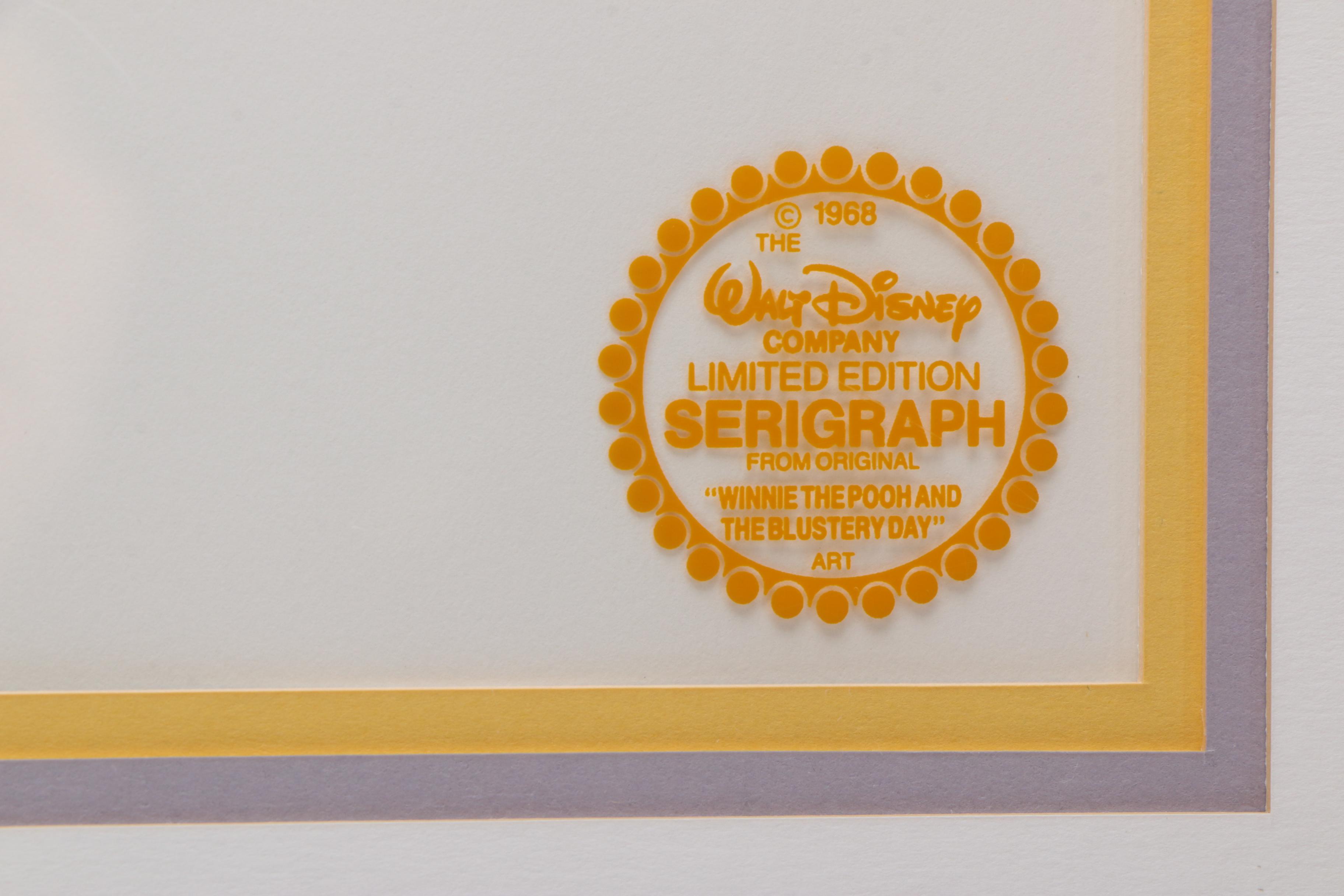 Walt Disney Serigraph Cell from "Winnie The Pooh and The Blustery Day"
